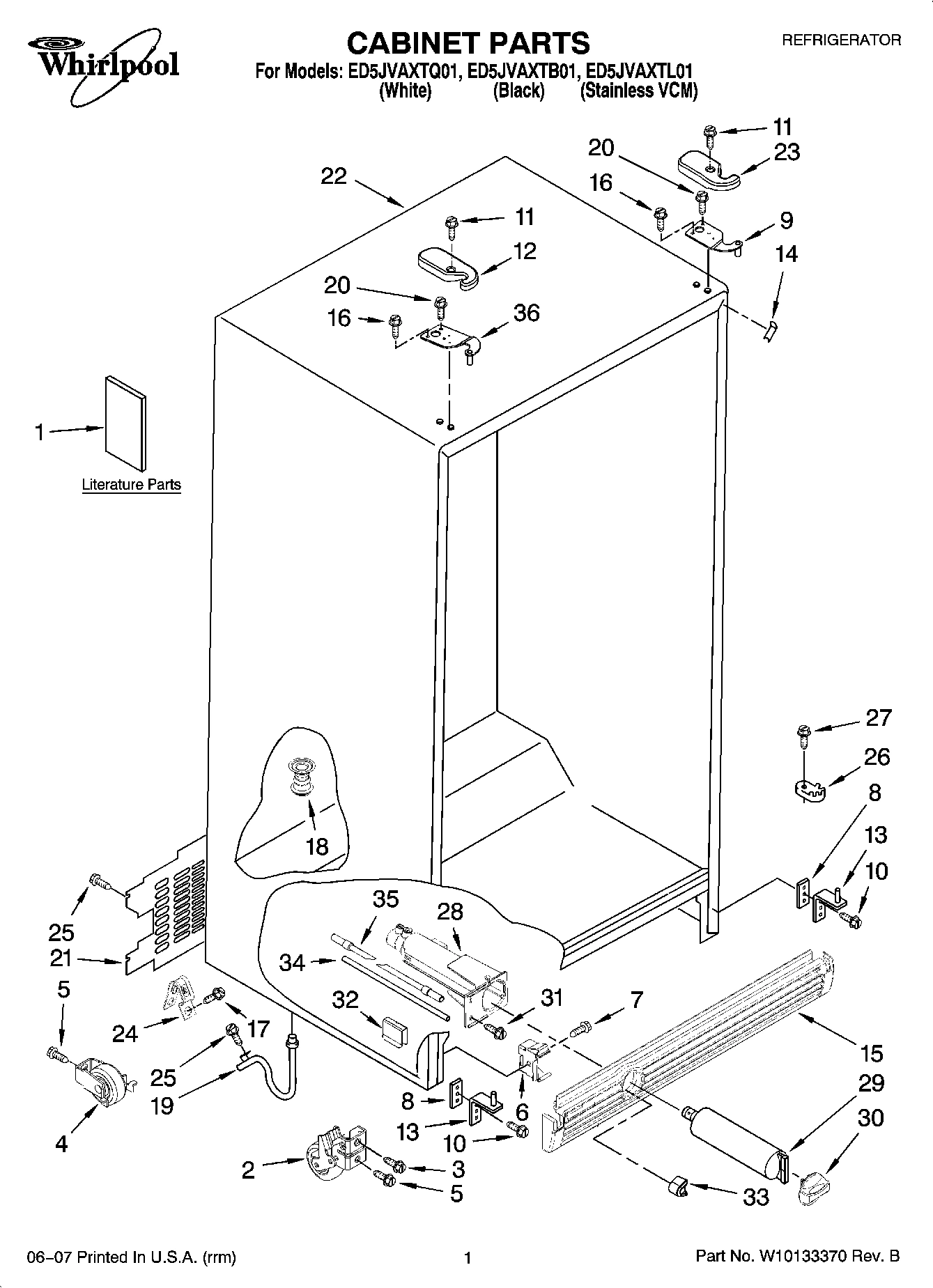 01 - CABINET PARTS