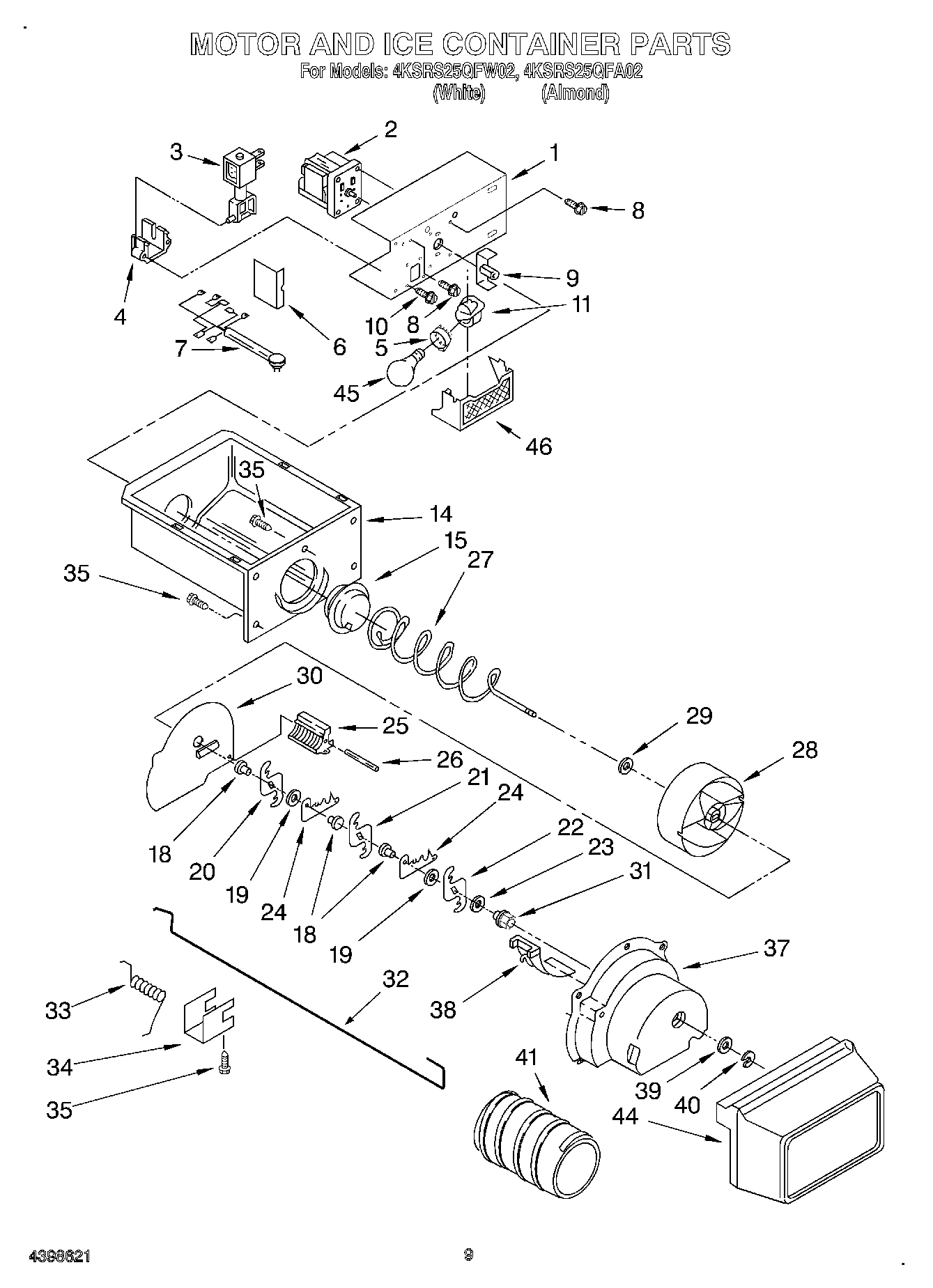 06 - MOTOR AND ICE CONTAINER