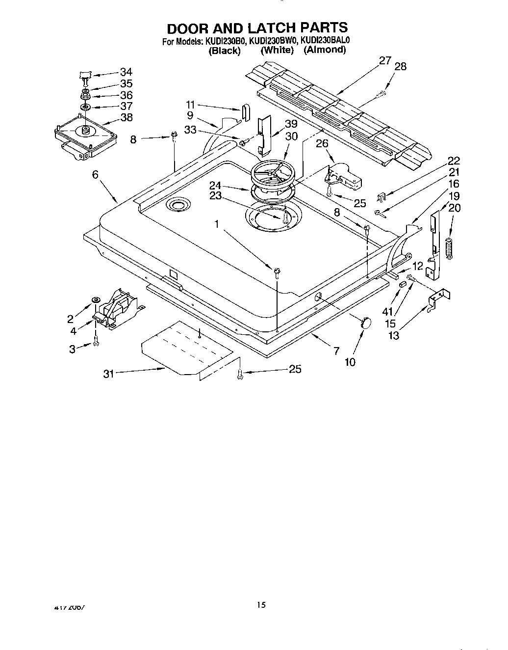 12 - DOOR AND LATCH