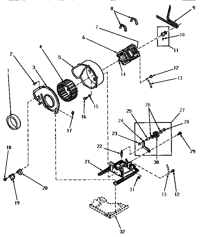 08 - MOTOR, EXHAUST FAN AND BELT
