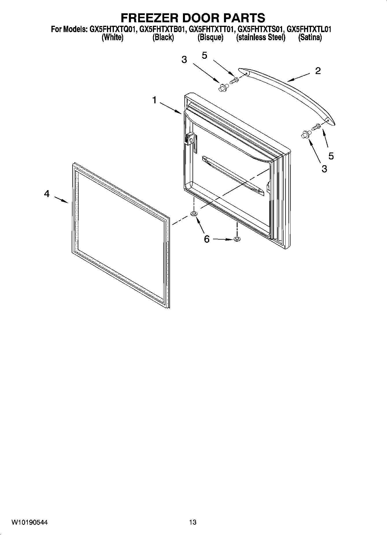 07 - FREEZER DOOR PARTS
