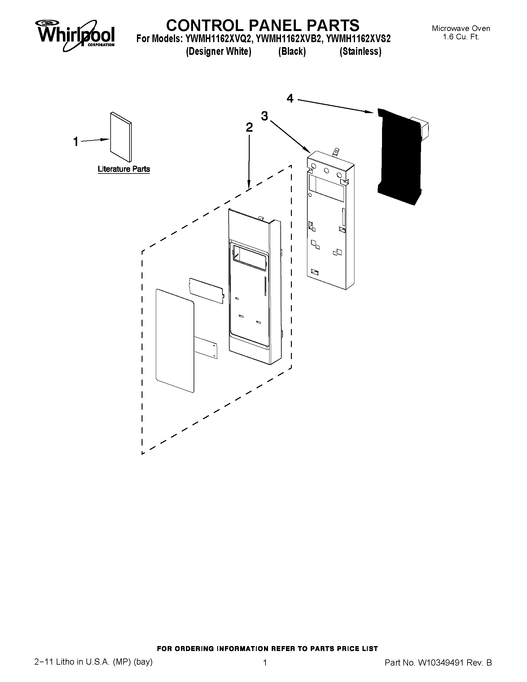 01 - CONTROL PANEL PARTS