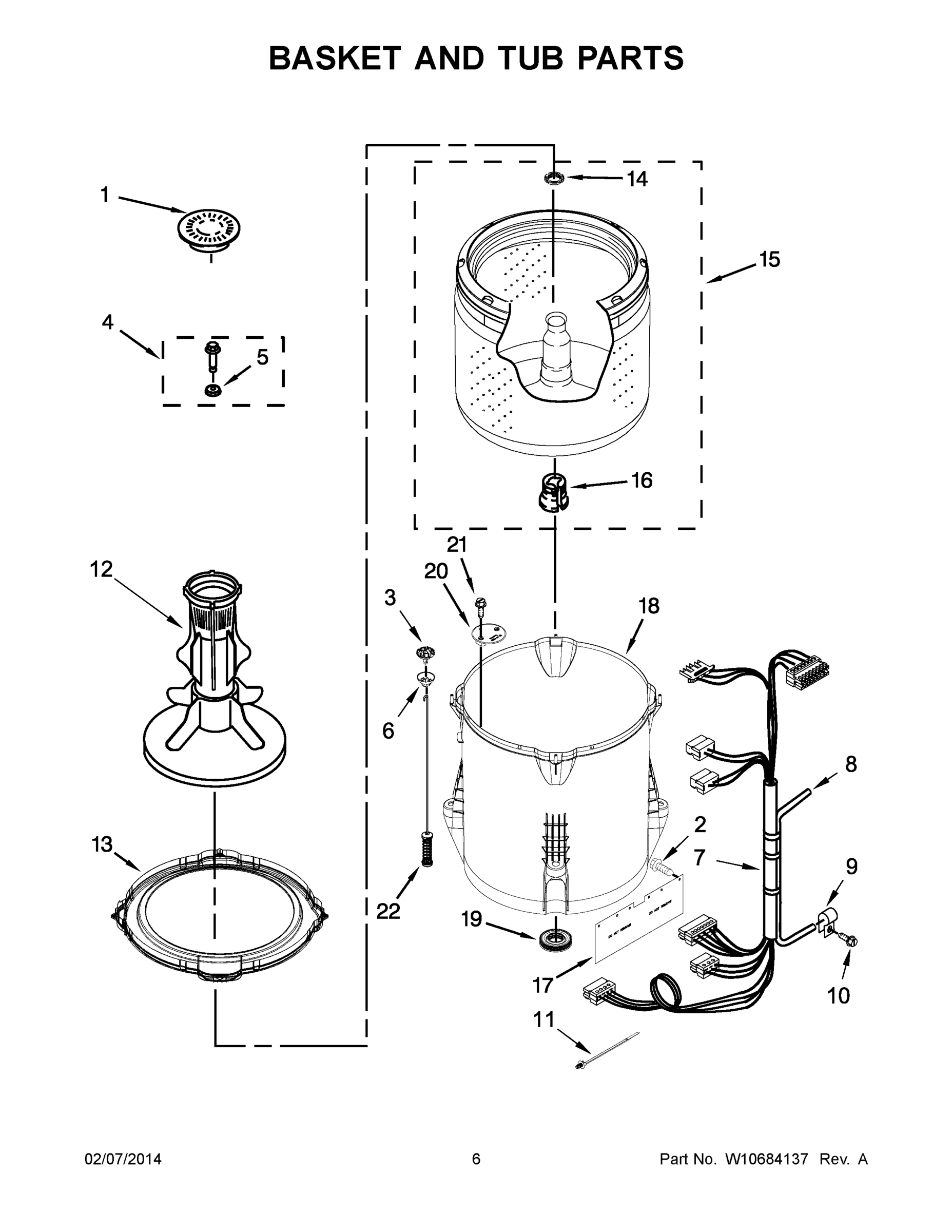 04 - BASKET AND TUB PARTS