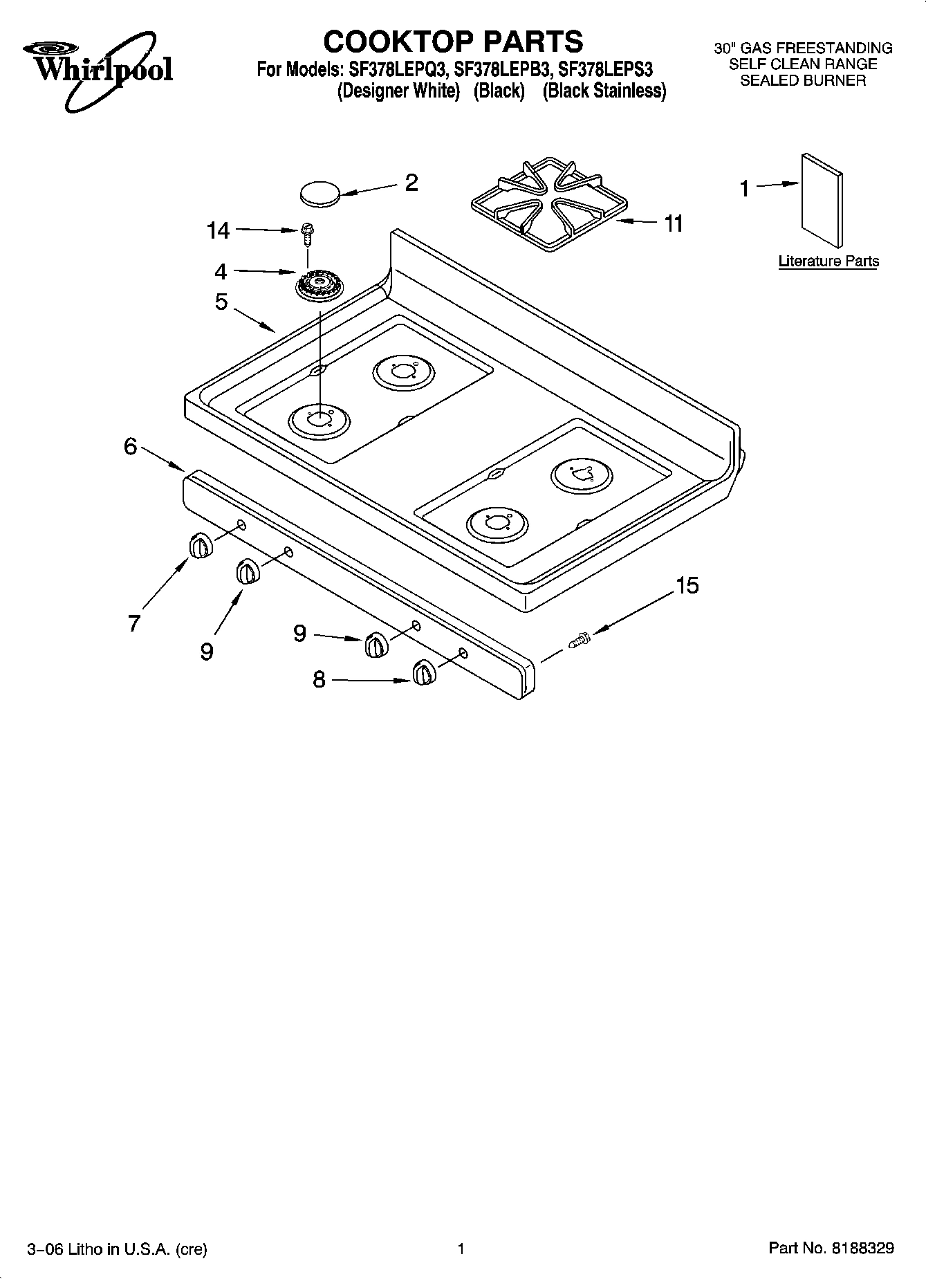 01 - COOKTOP PARTS