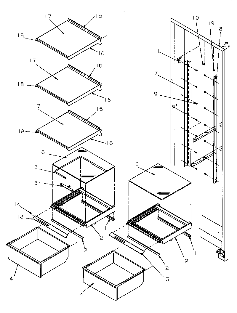 10 - REF SHELVING AND DRAWERS