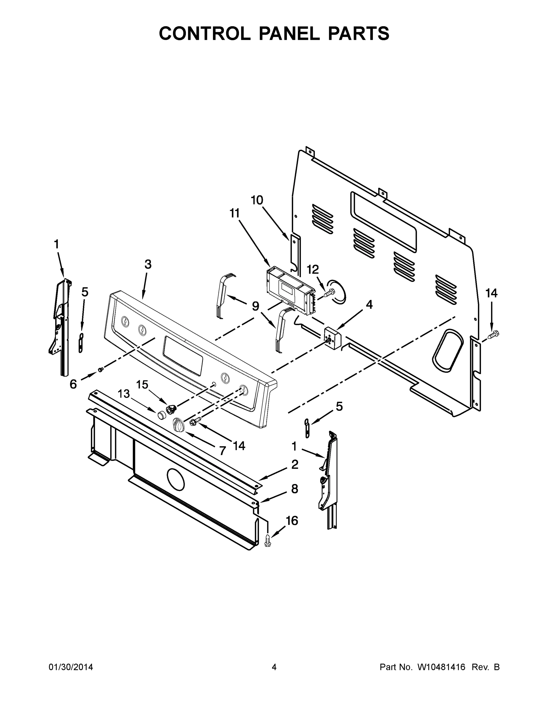 03 - CONTROL PANEL PARTS