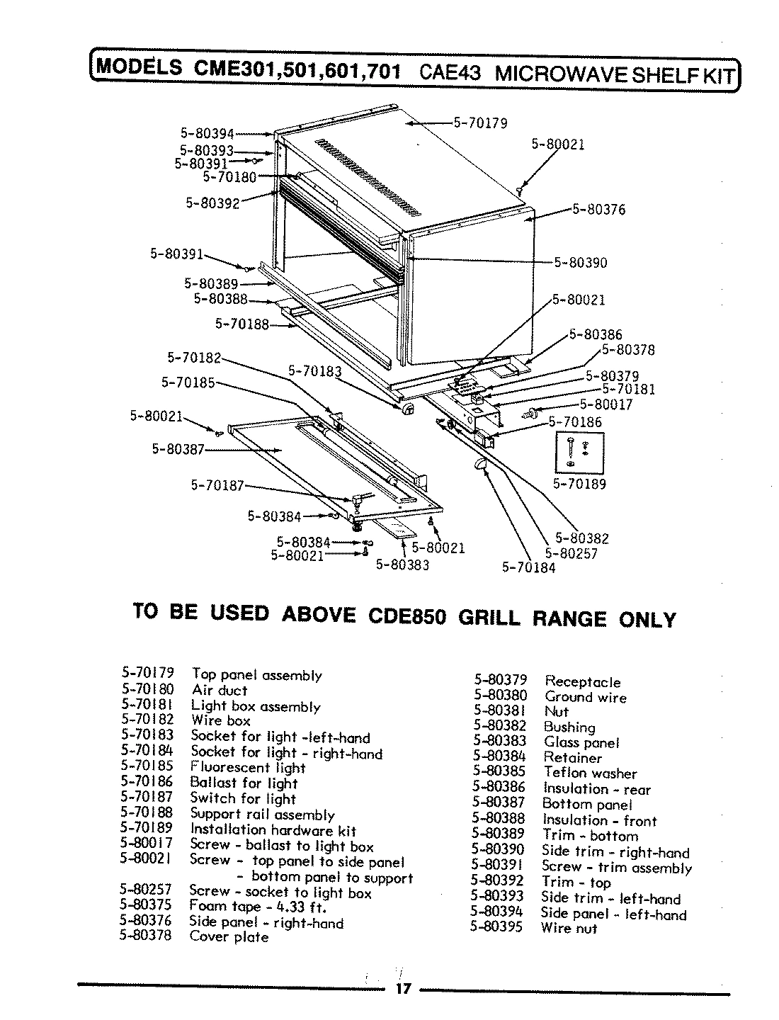 01 - BASE ASSEMBLY & COMPONENTS (501,601,701)
