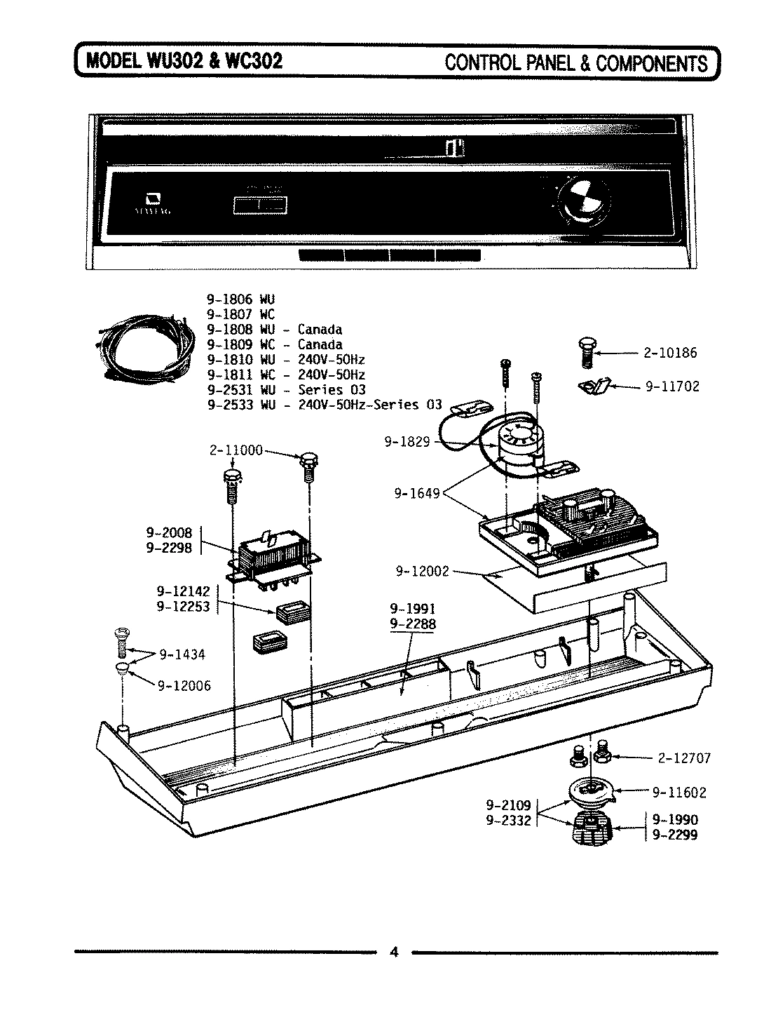 04 - CONTROL PANEL & COMPONENTS