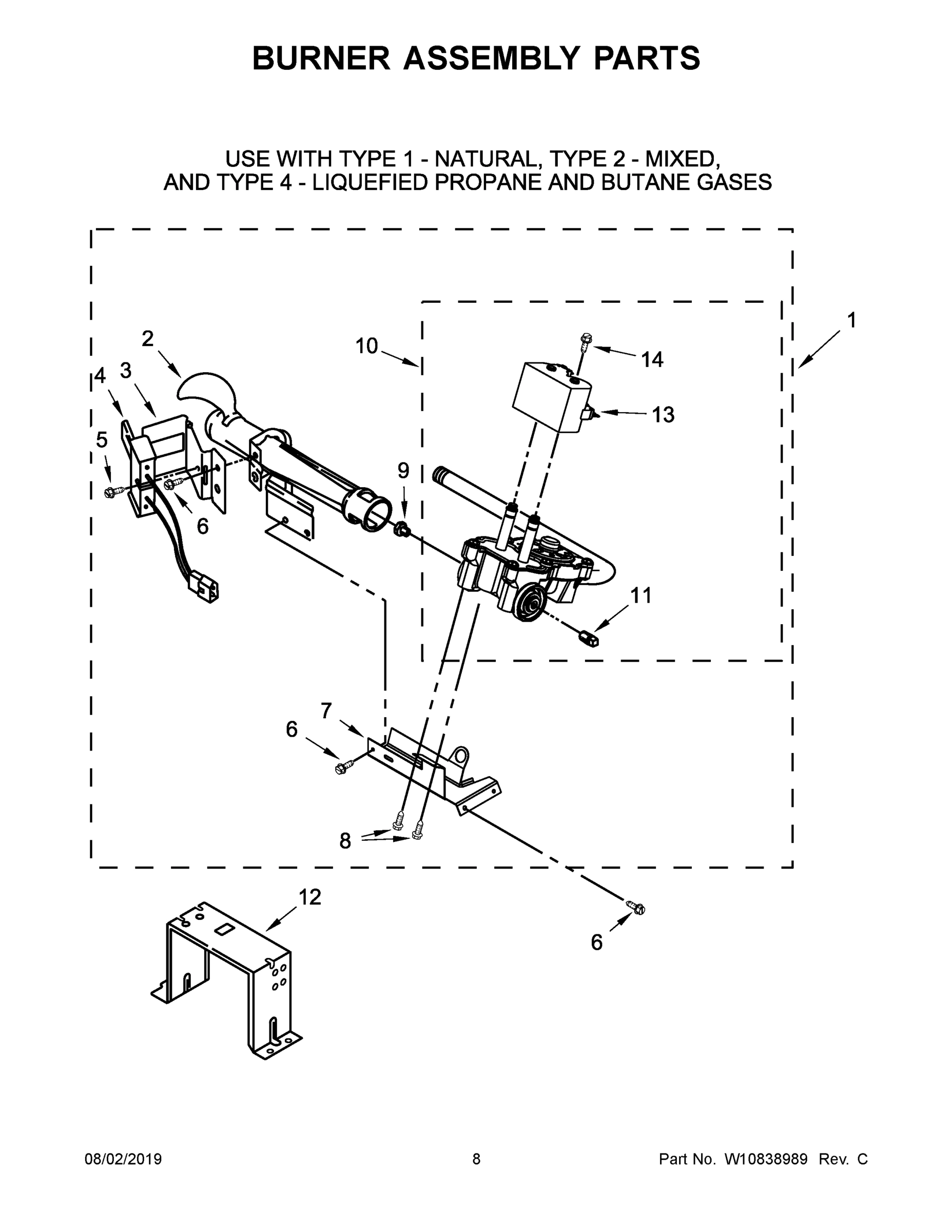 05 - BURNER ASSEMBLY PARTS