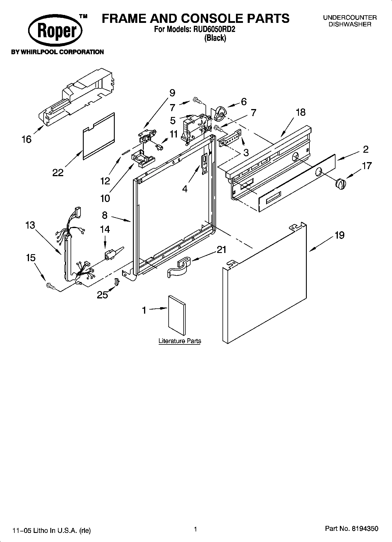 01 - FRAME AND CONSOLE PARTS