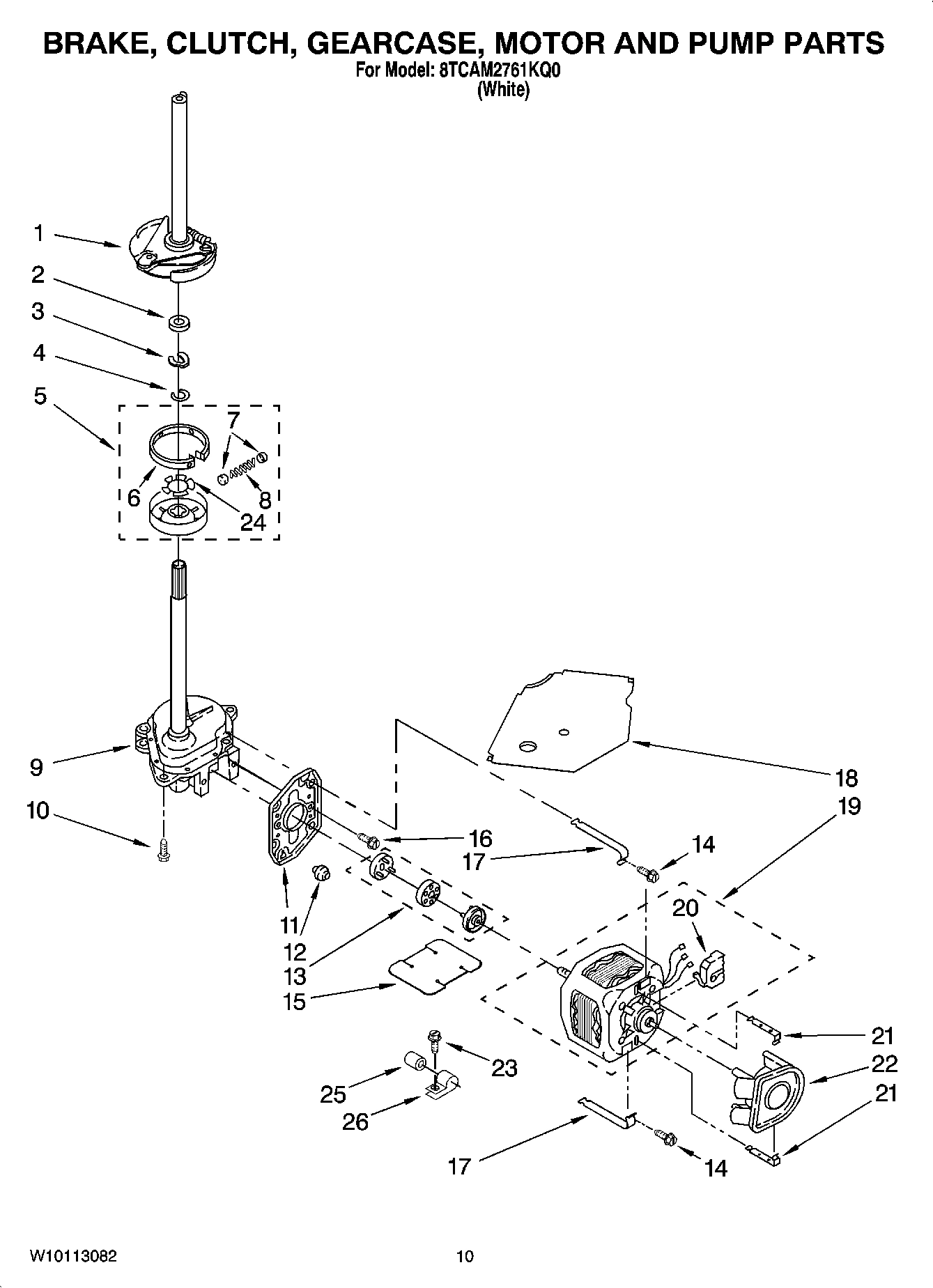 06 - BRAKE, CLUTCH, GEARCASE, MOTOR AND PUMP PARTS
