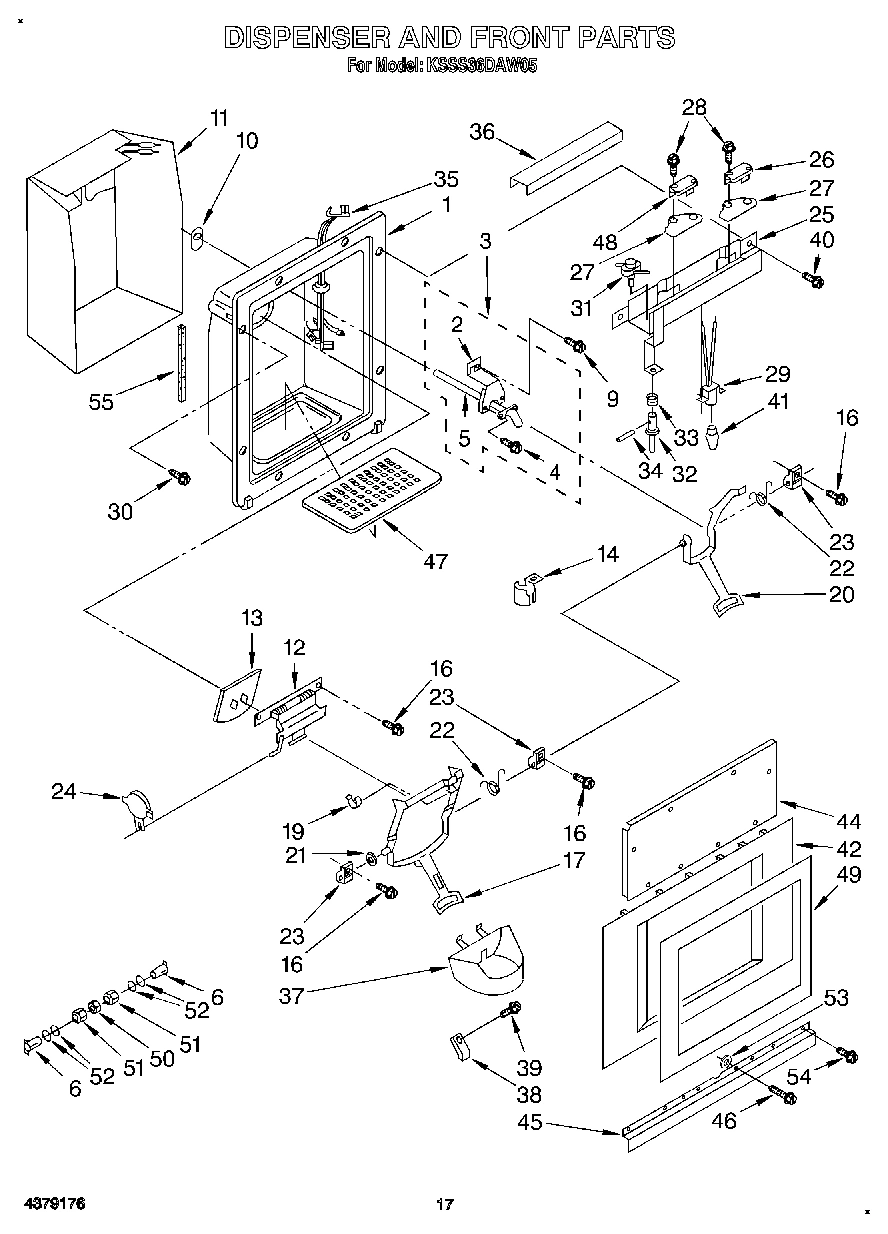 12 - DISPENSER AND FRONT