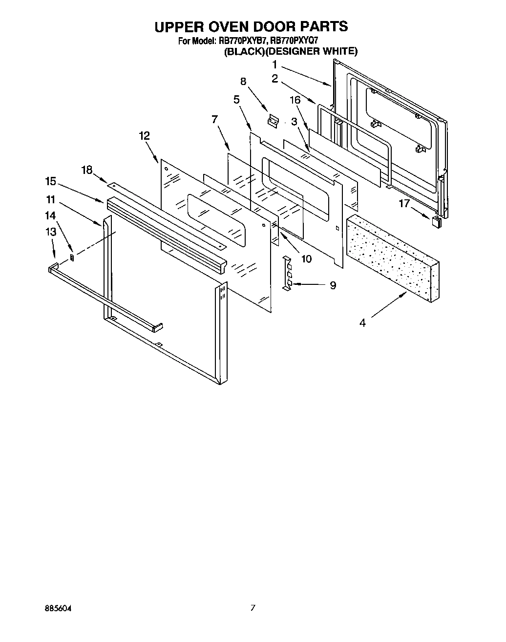 04 - UPPER OVEN DOOR