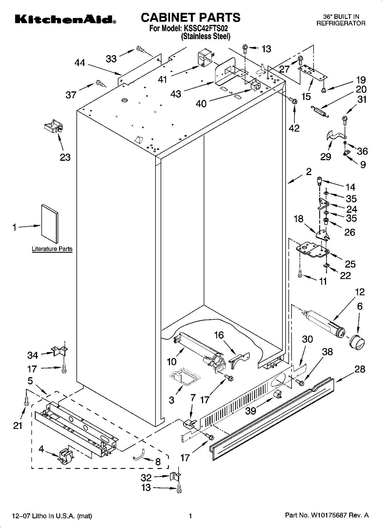 01 - CABINET PARTS