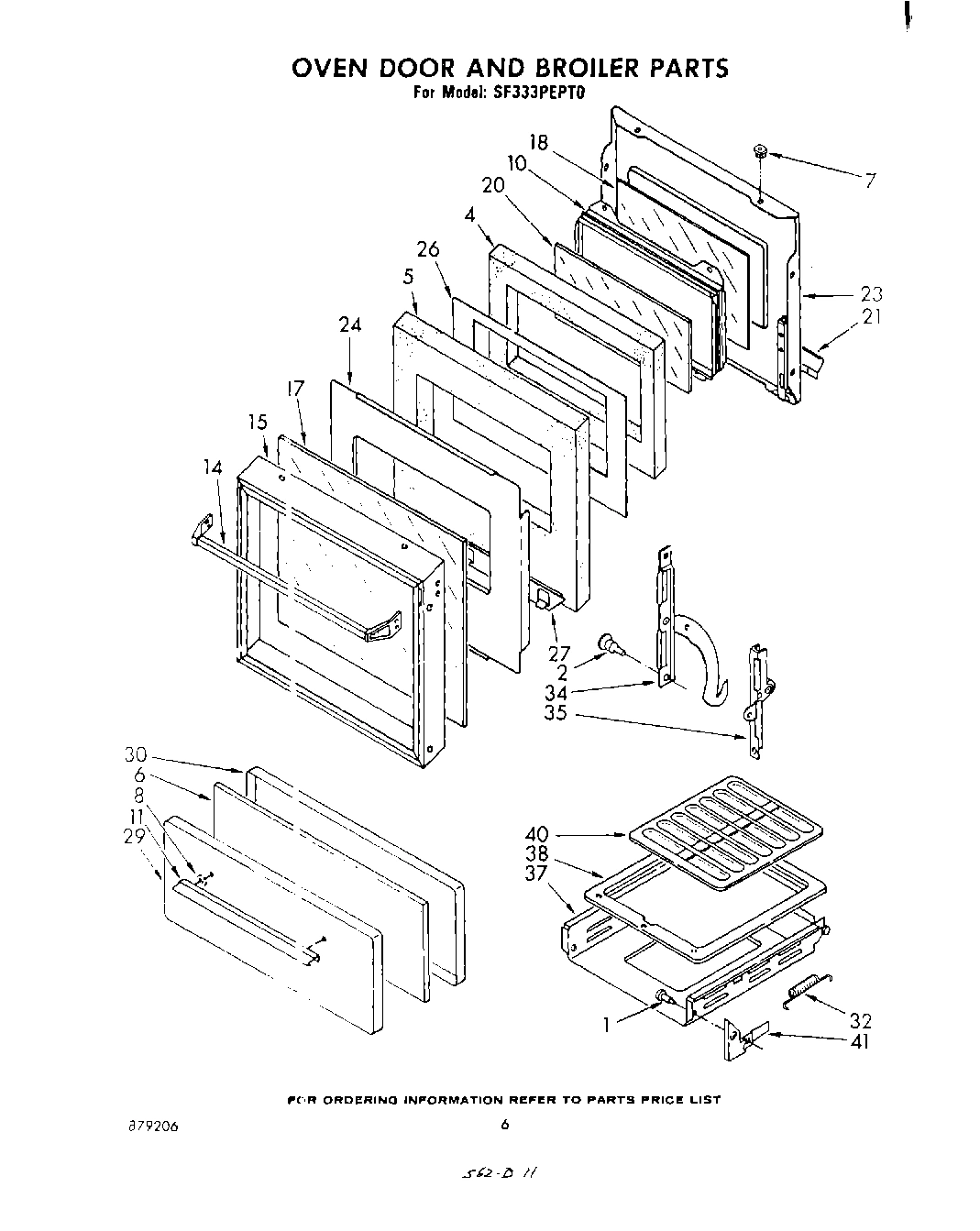 04 - OVEN DOOR AND BROILER