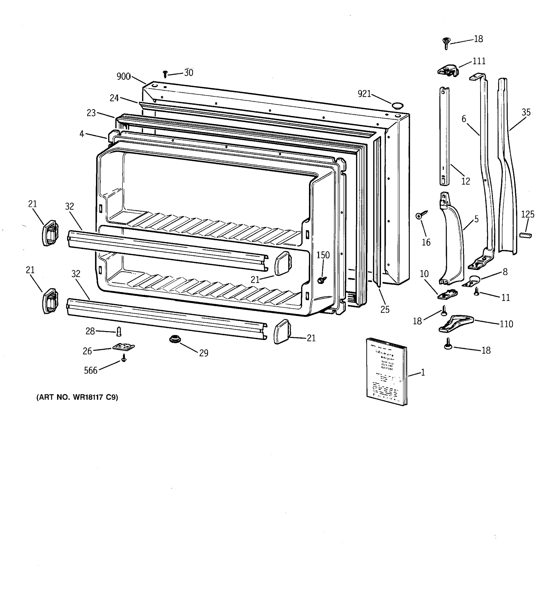 FREEZER DOOR