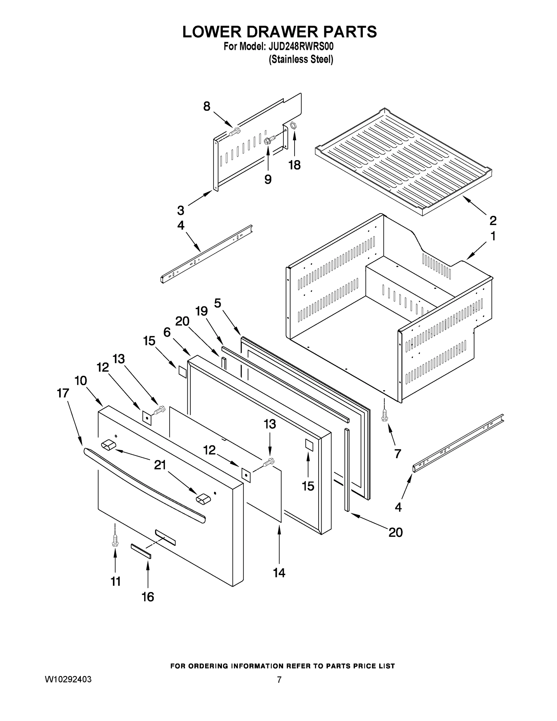 04 - LOWER DRAWER PARTS
