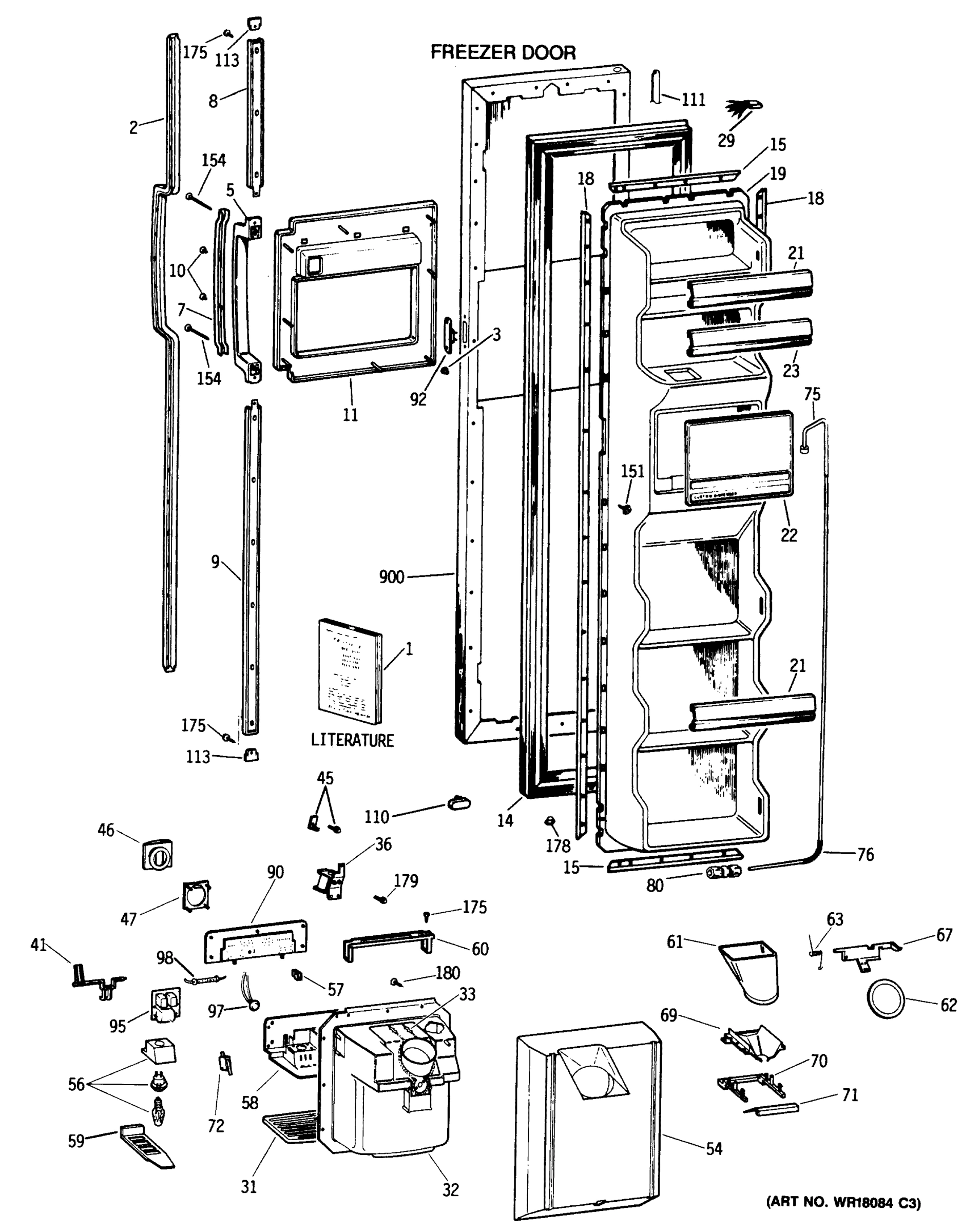 FREEZER DOOR