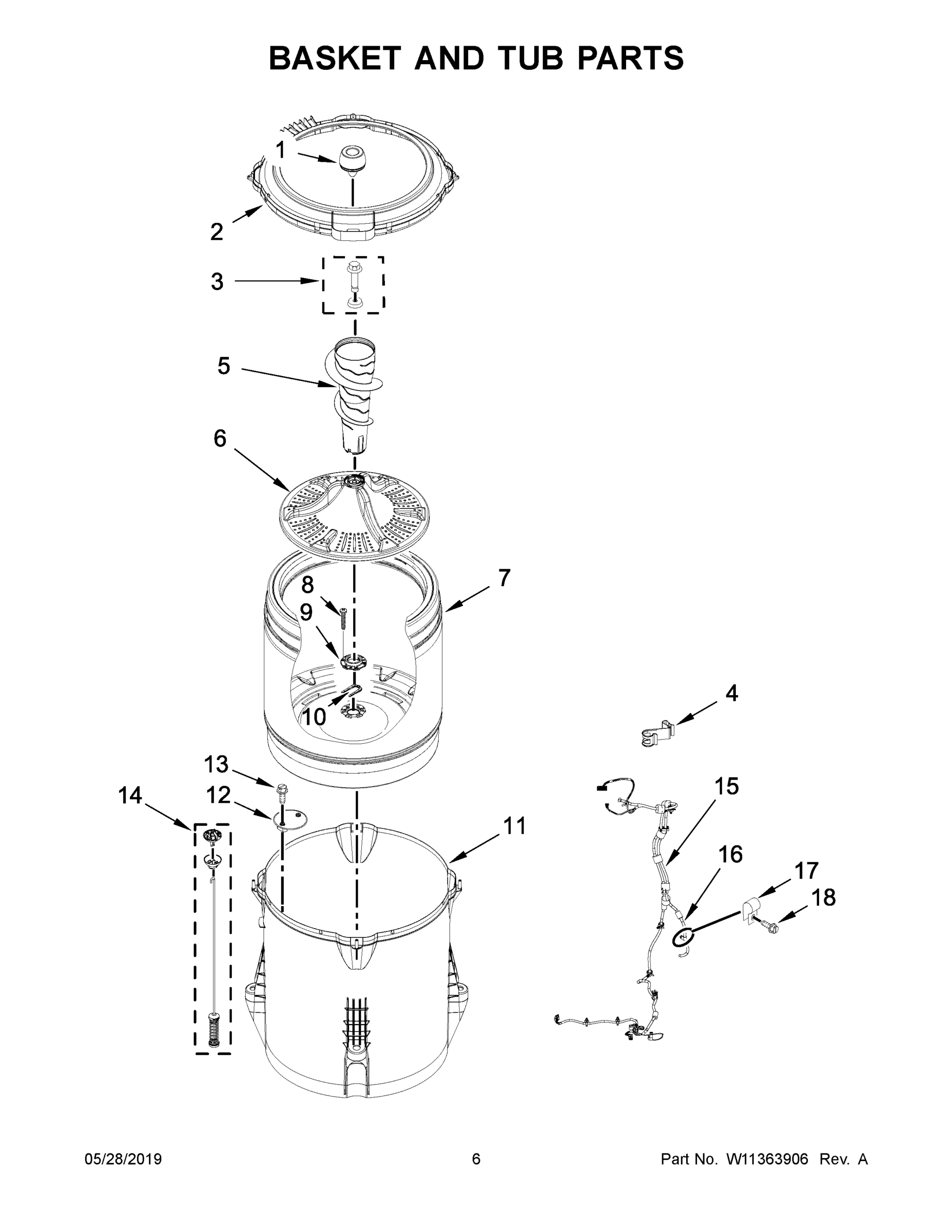 04 - BASKET AND TUB PARTS