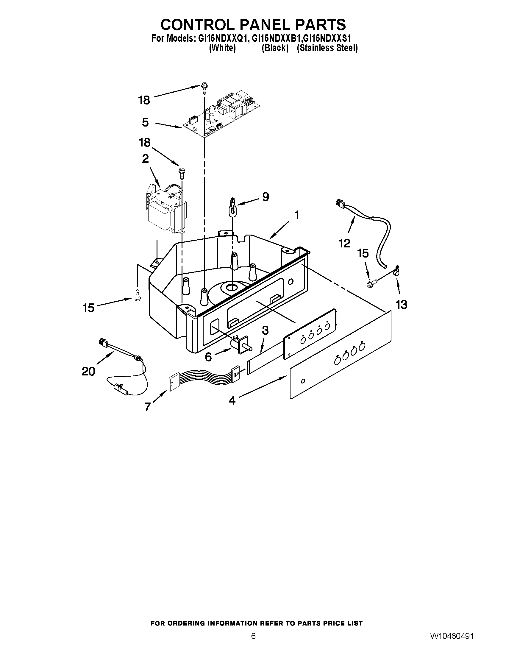 04 - CONTROL PANEL PARTS
