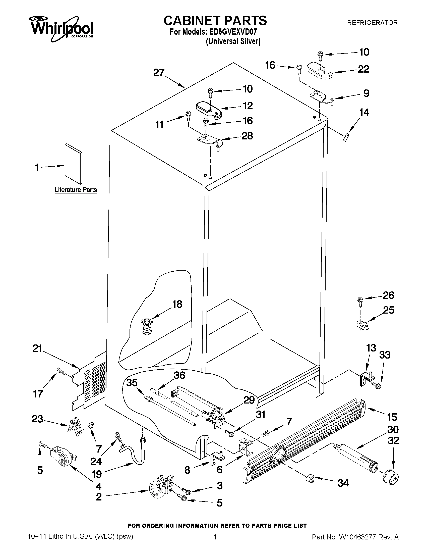 01 - CABINET PARTS