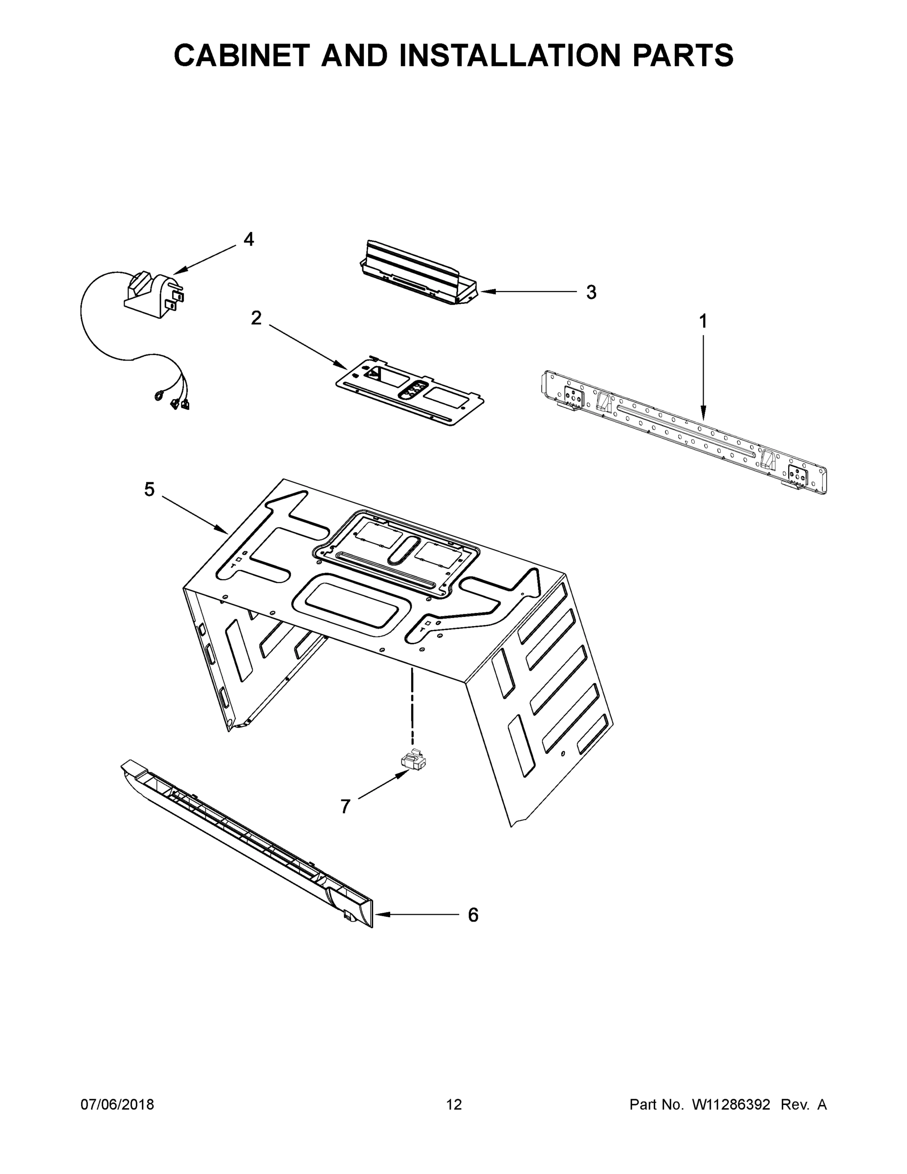07 - CABINET AND INSTALLATION PARTS