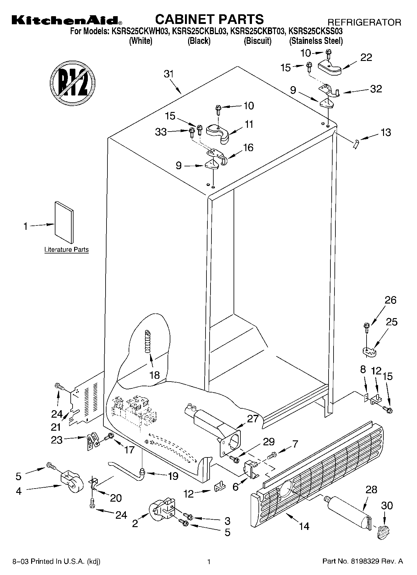 01 - CABINET PARTS