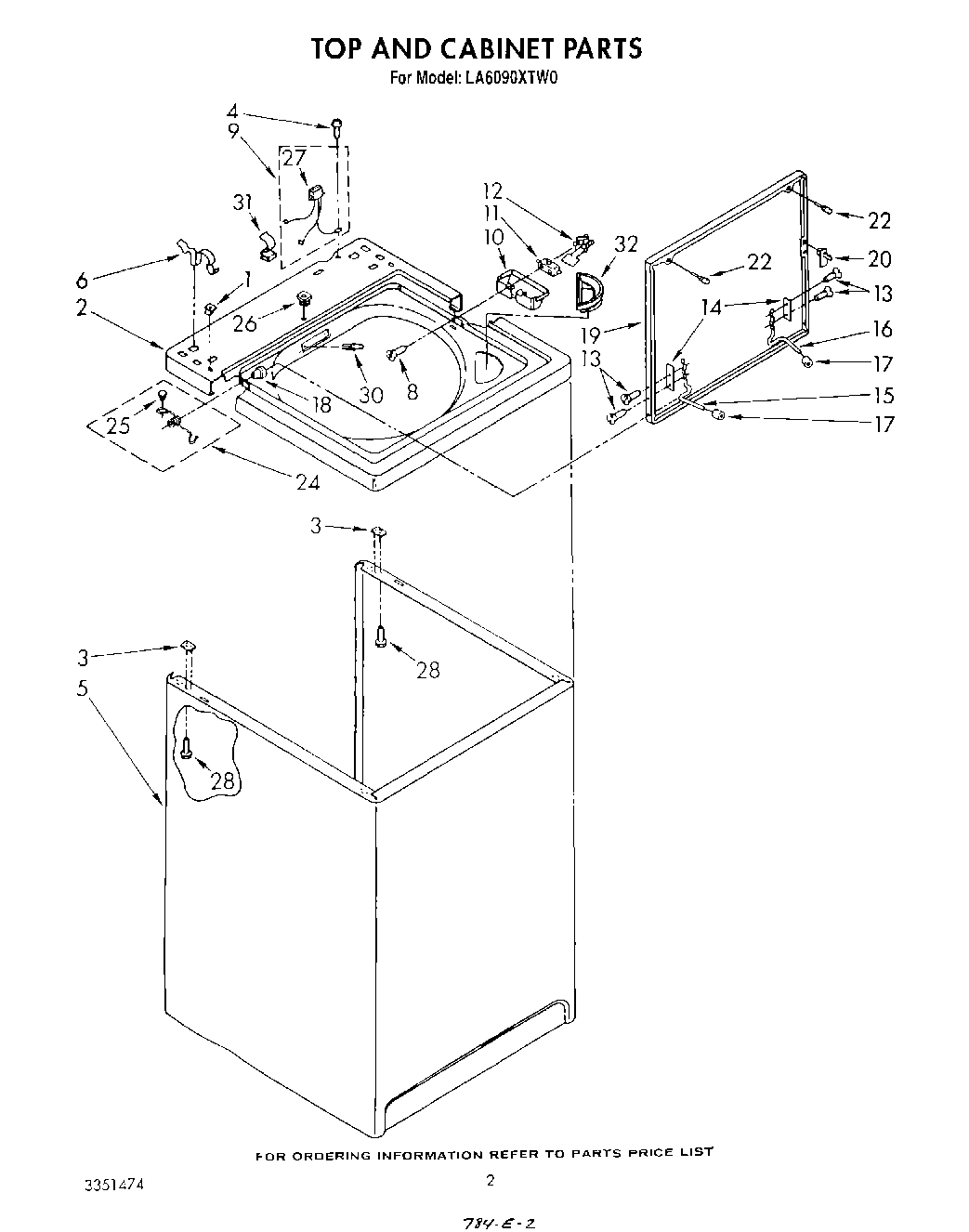 02 - TOP AND CABINET , LITERATURE AND OPTIONAL