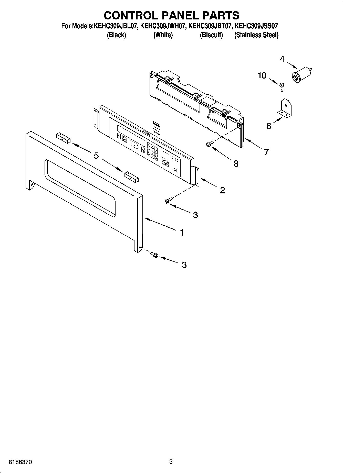 02 - CONTROL PANEL PARTS