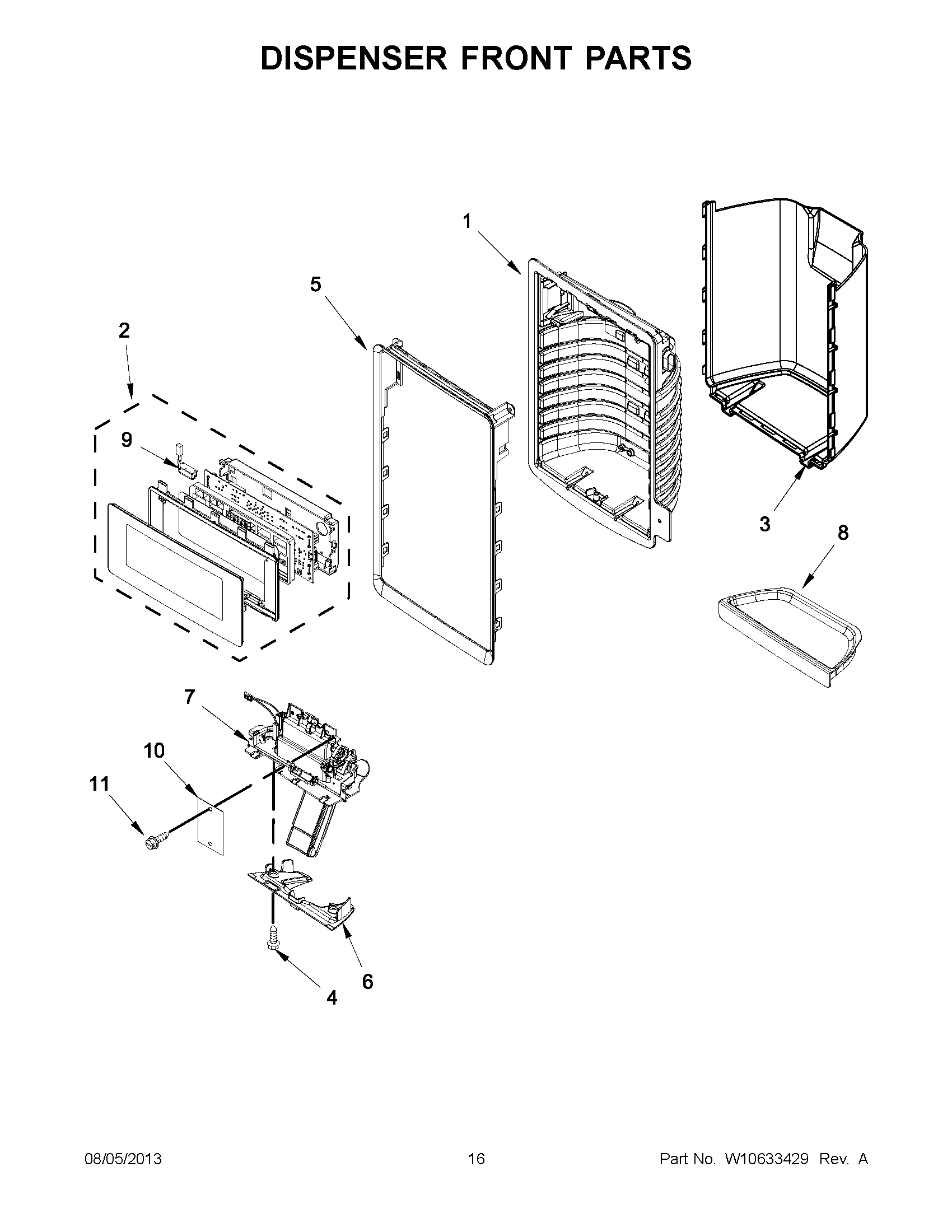 09 - DISPENSER FRONT PARTS