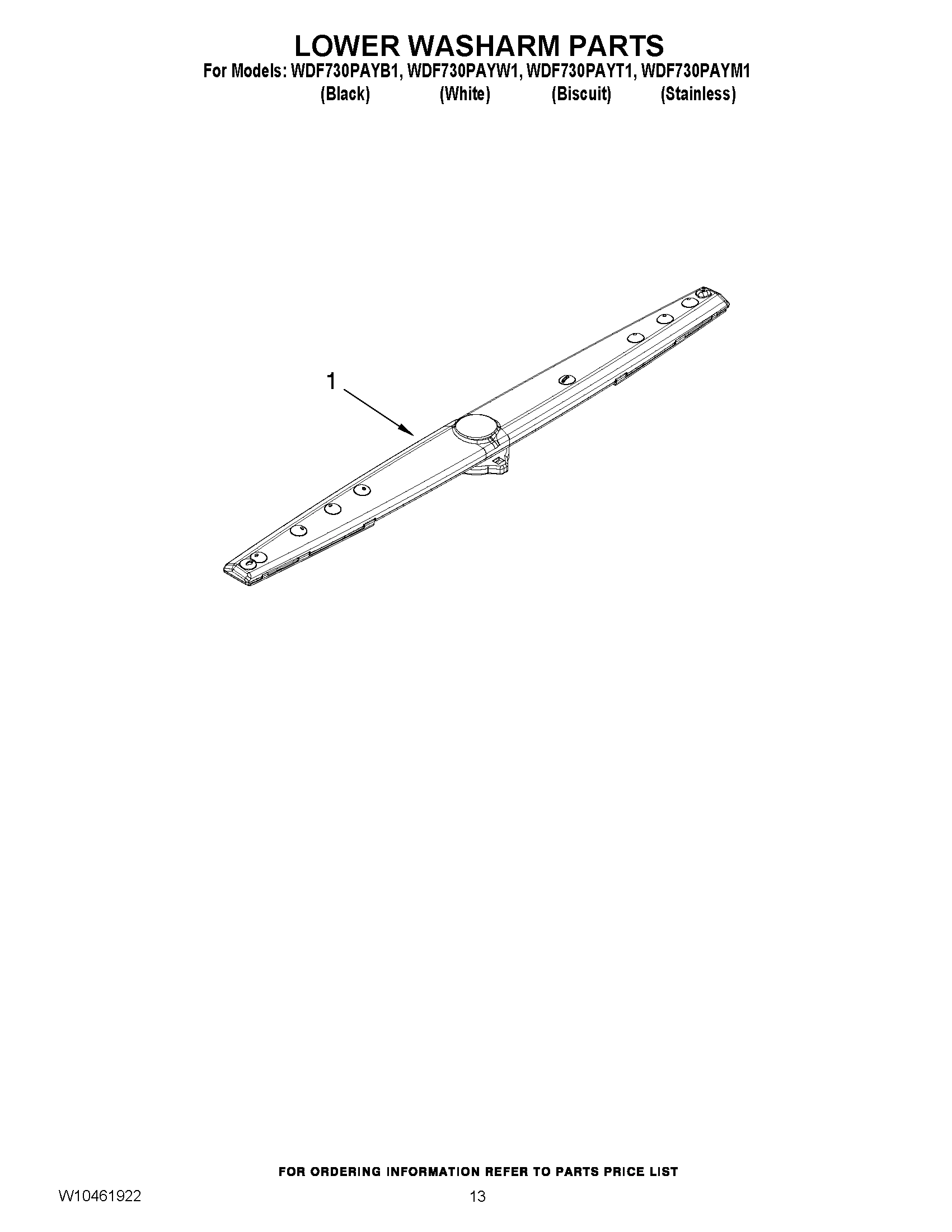 11 - LOWER WASHARM PARTS