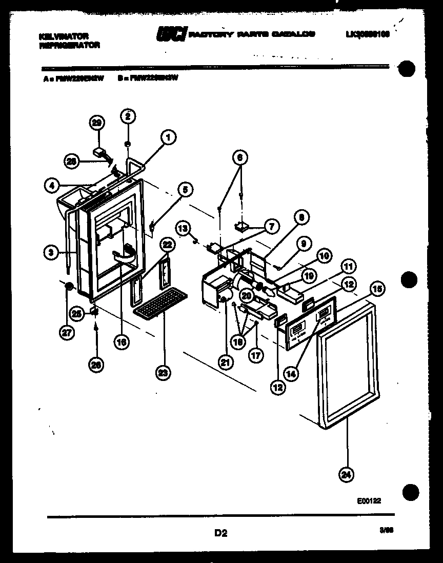 07 - ICE DOOR, DISPENSER, AND WATER TANK