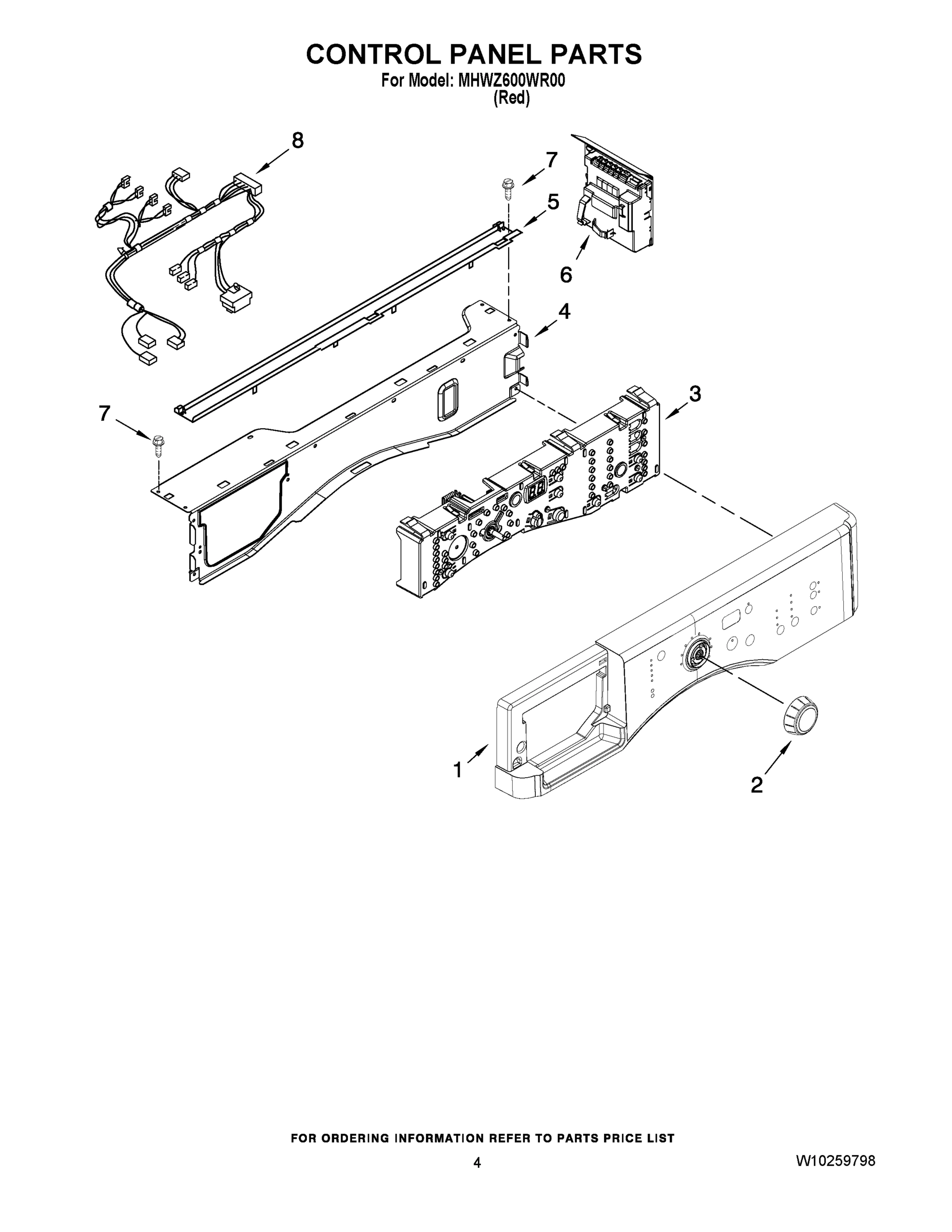 03 - CONTROL PANEL PARTS