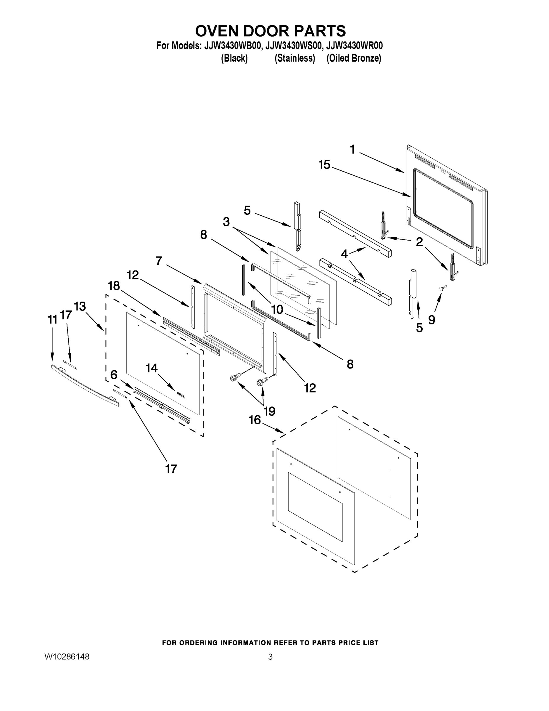 02 - OVEN DOOR PARTS