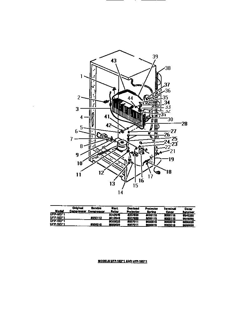 13 - COMPRESSOR, EVAPORATOR, ELECTRICAL