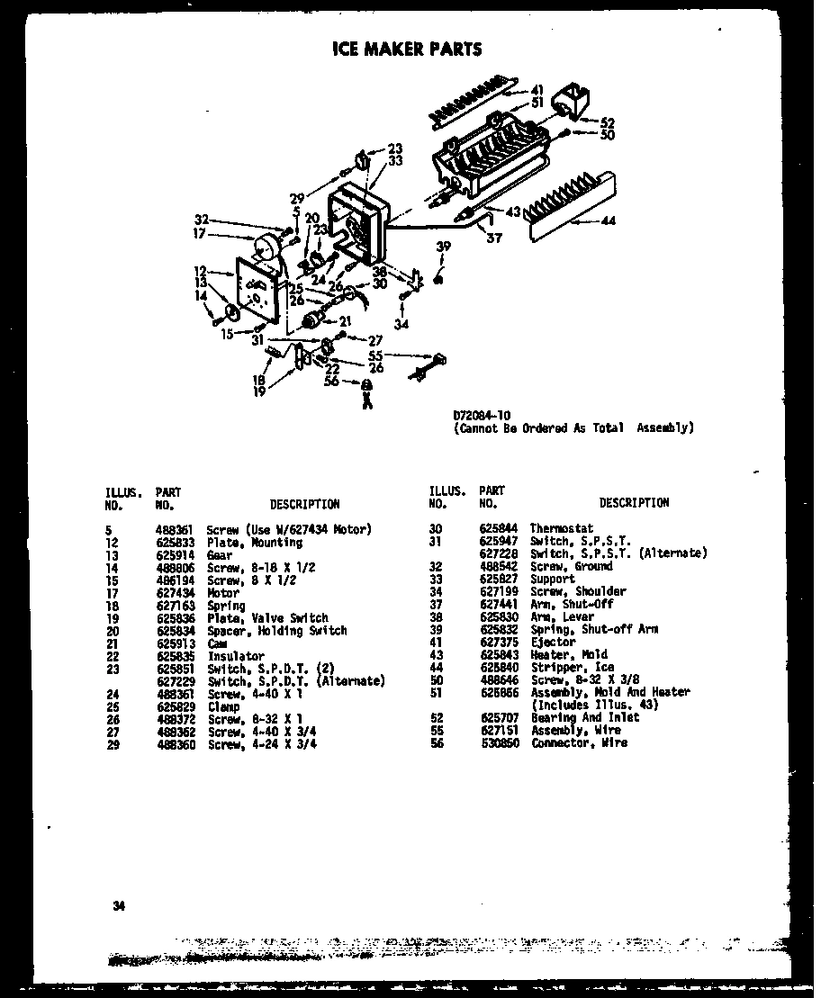 10 - ICE MAKER PARTS