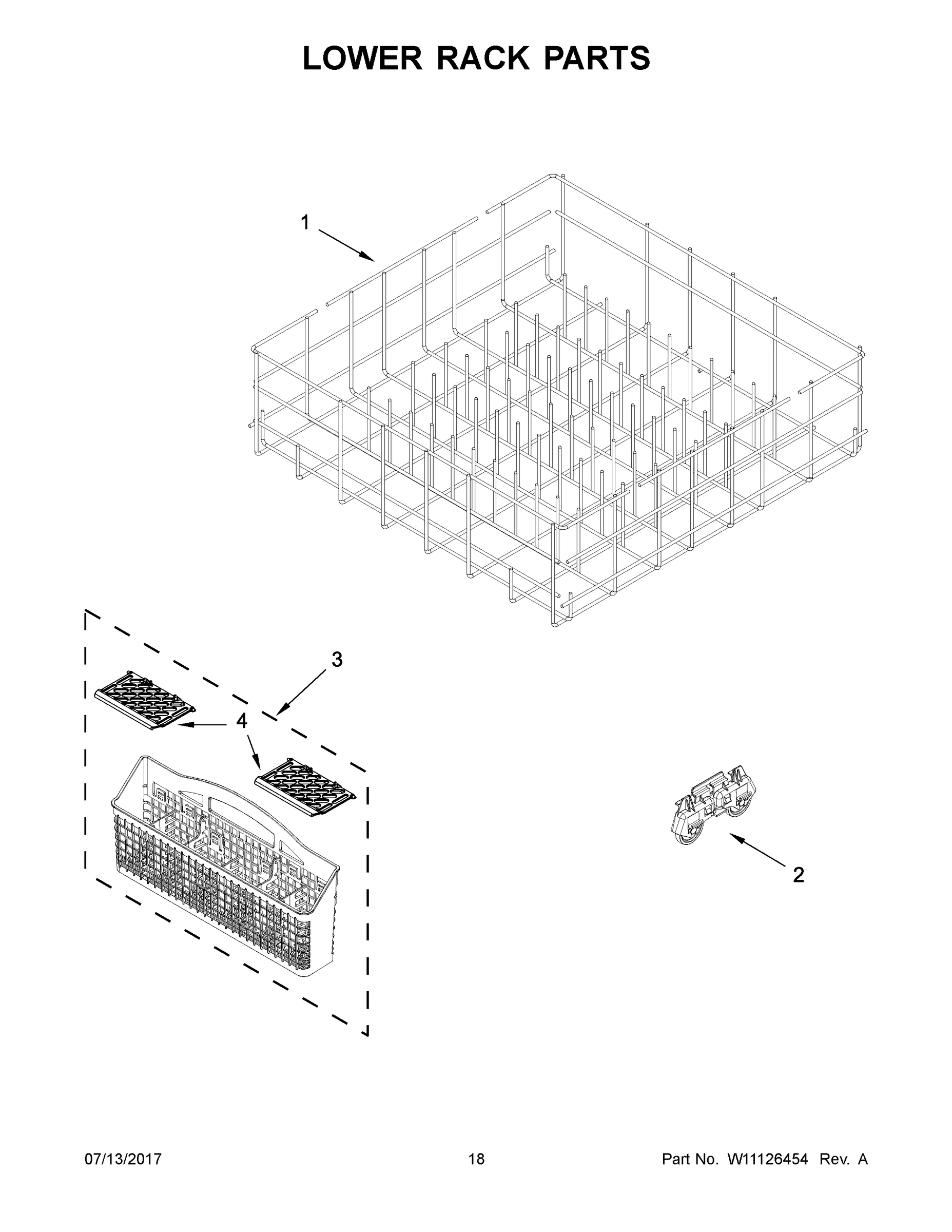 10 - LOWER RACK PARTS
