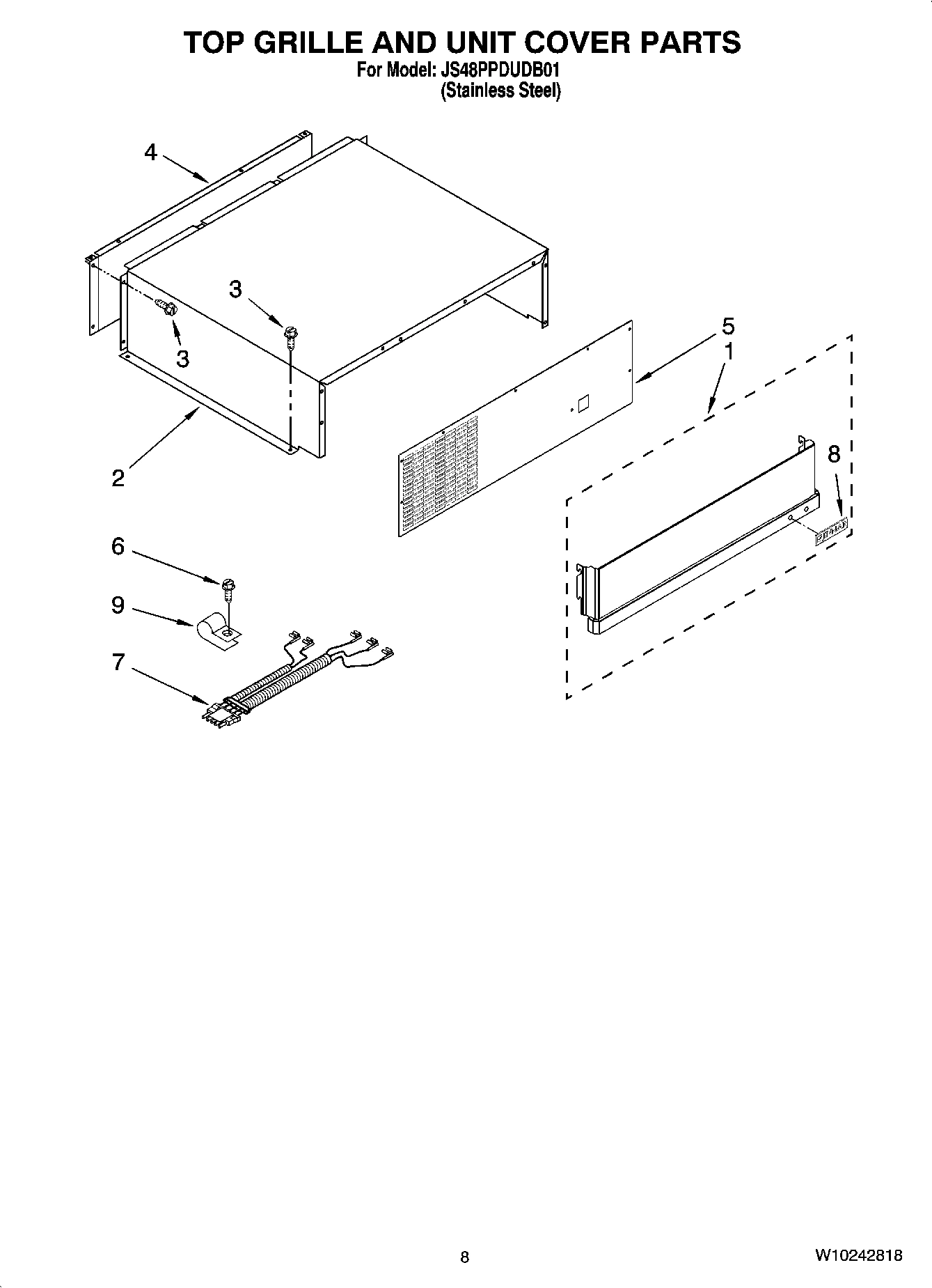 06 - TOP GRILLE AND UNIT COVER PARTS