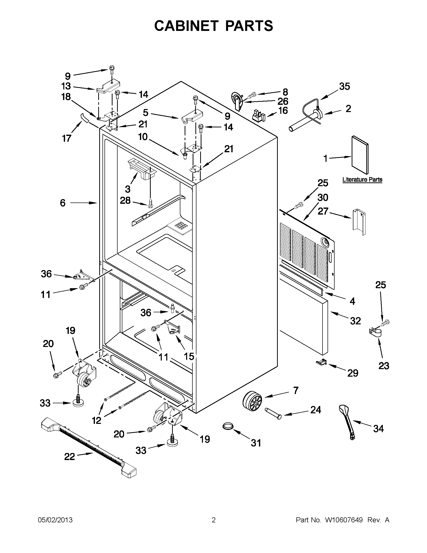 01 - CABINET PARTS