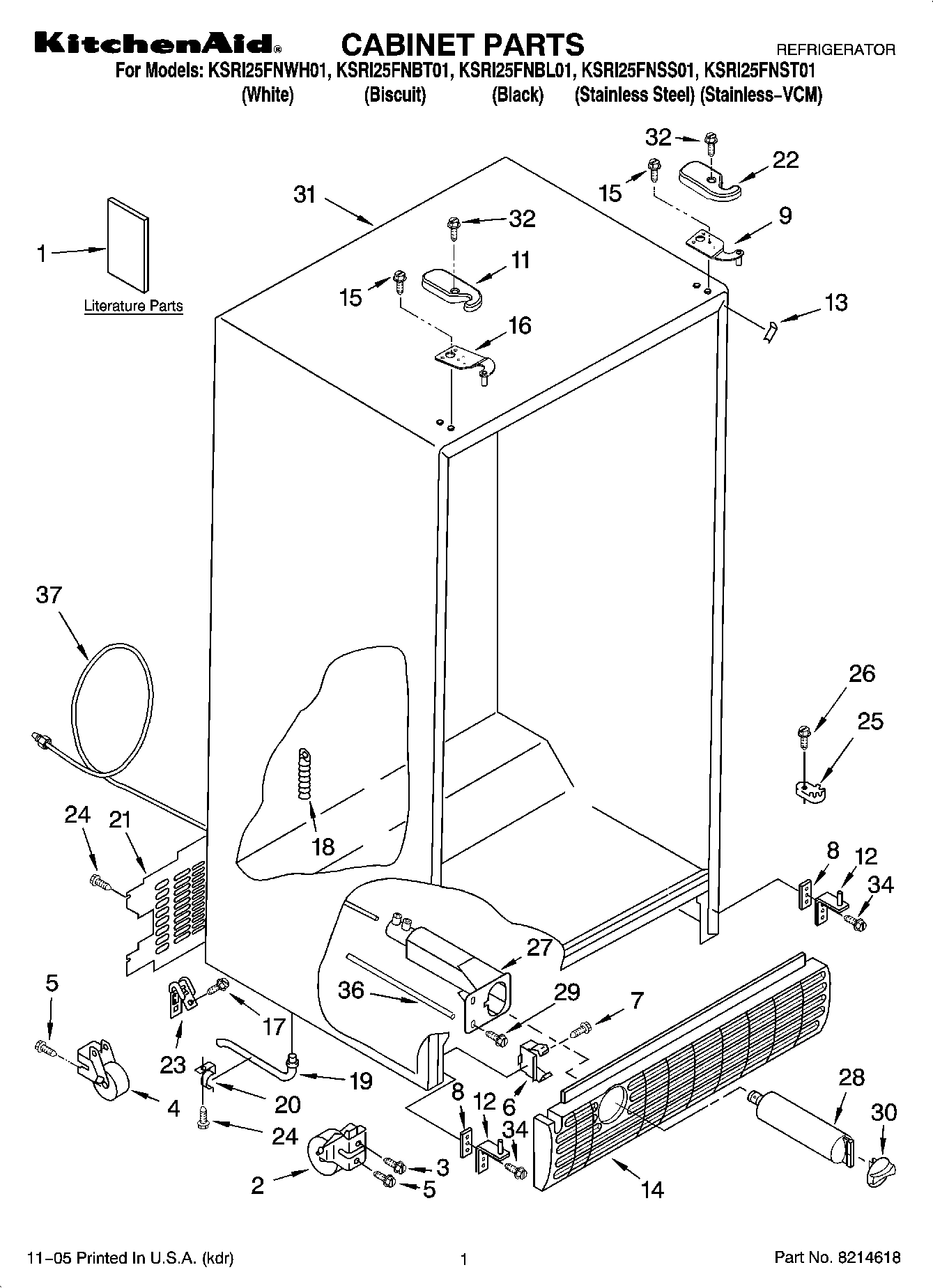 01 - CABINET PARTS