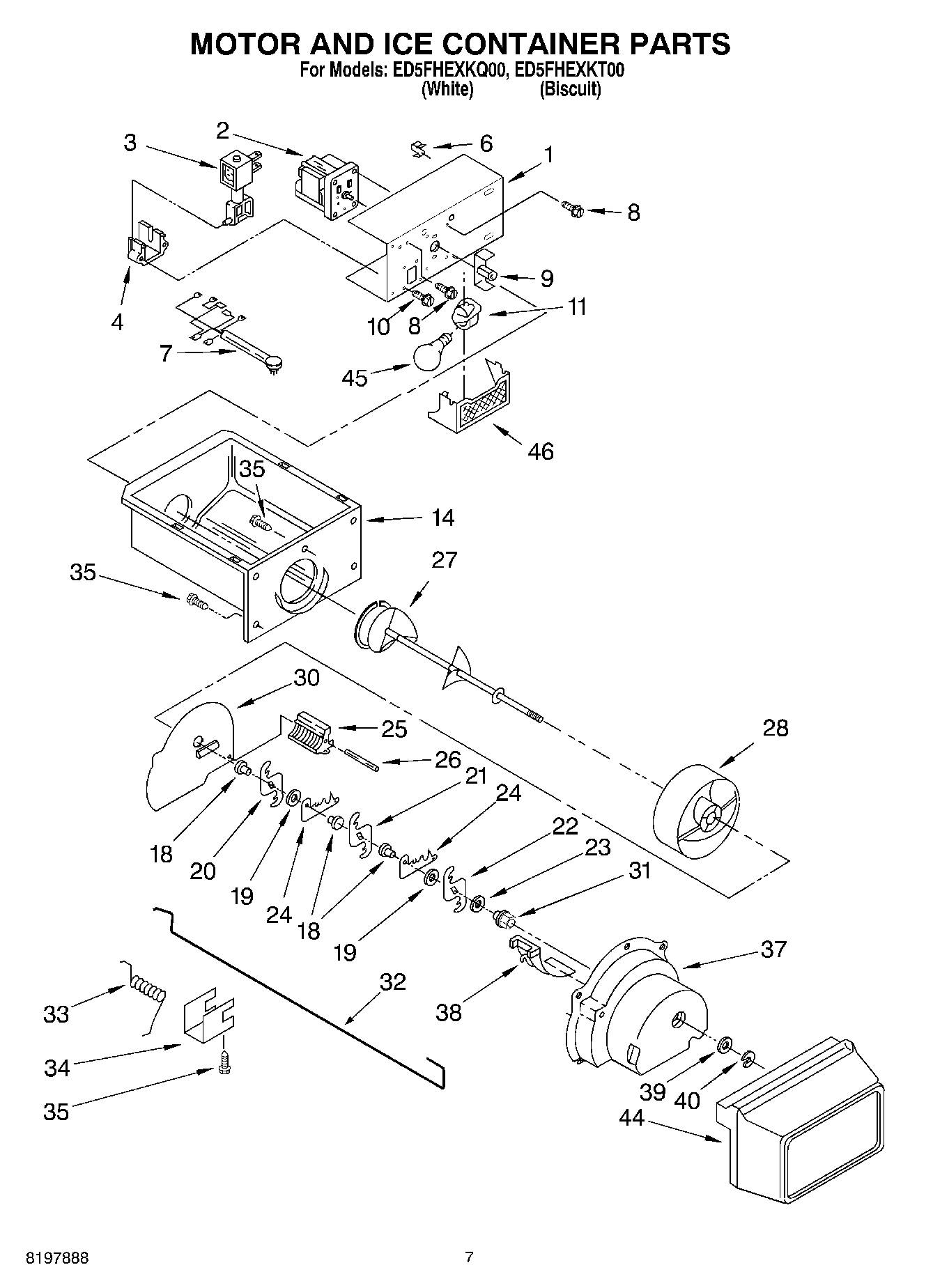 05 - MOTOR AND ICE CONTAINER