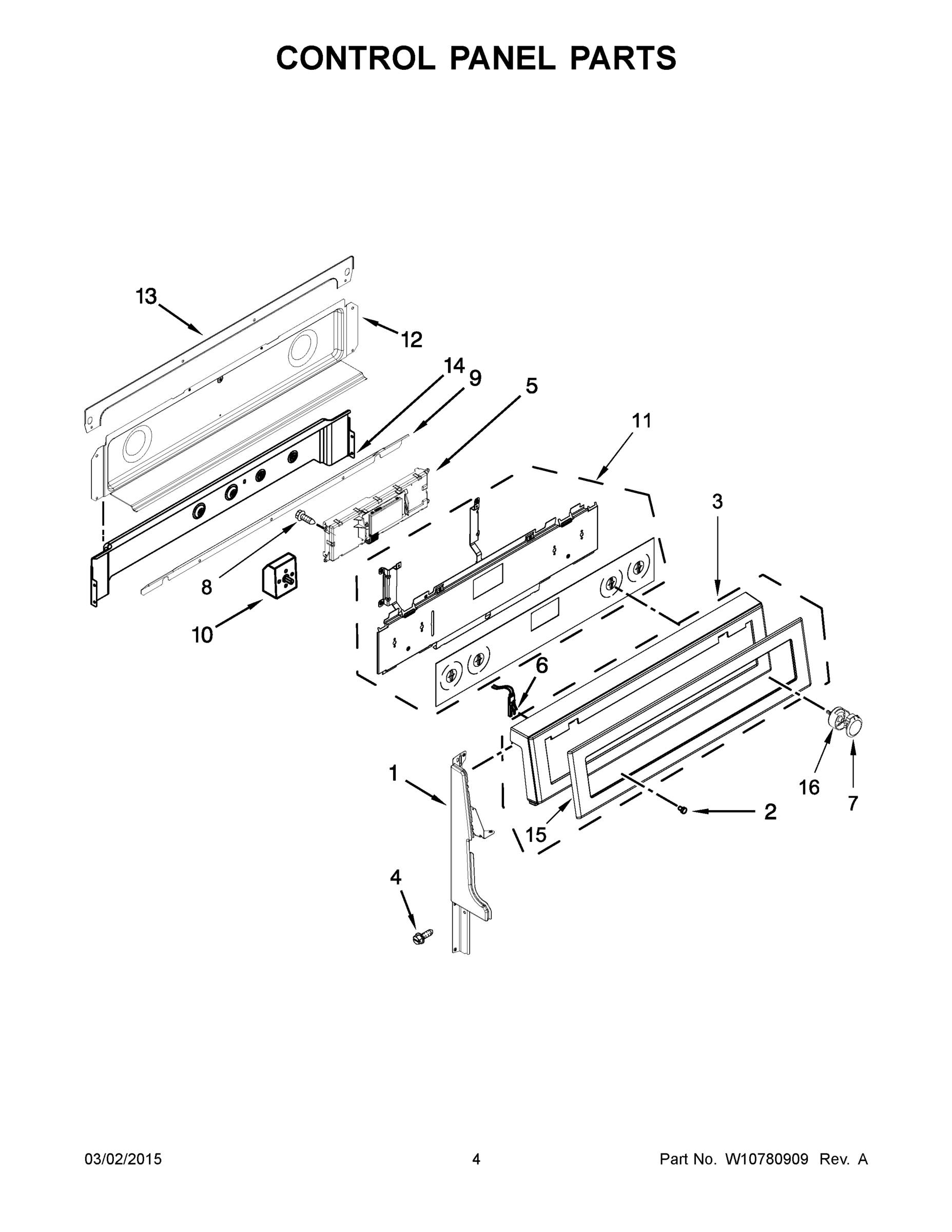 03 - CONTROL PANEL PARTS