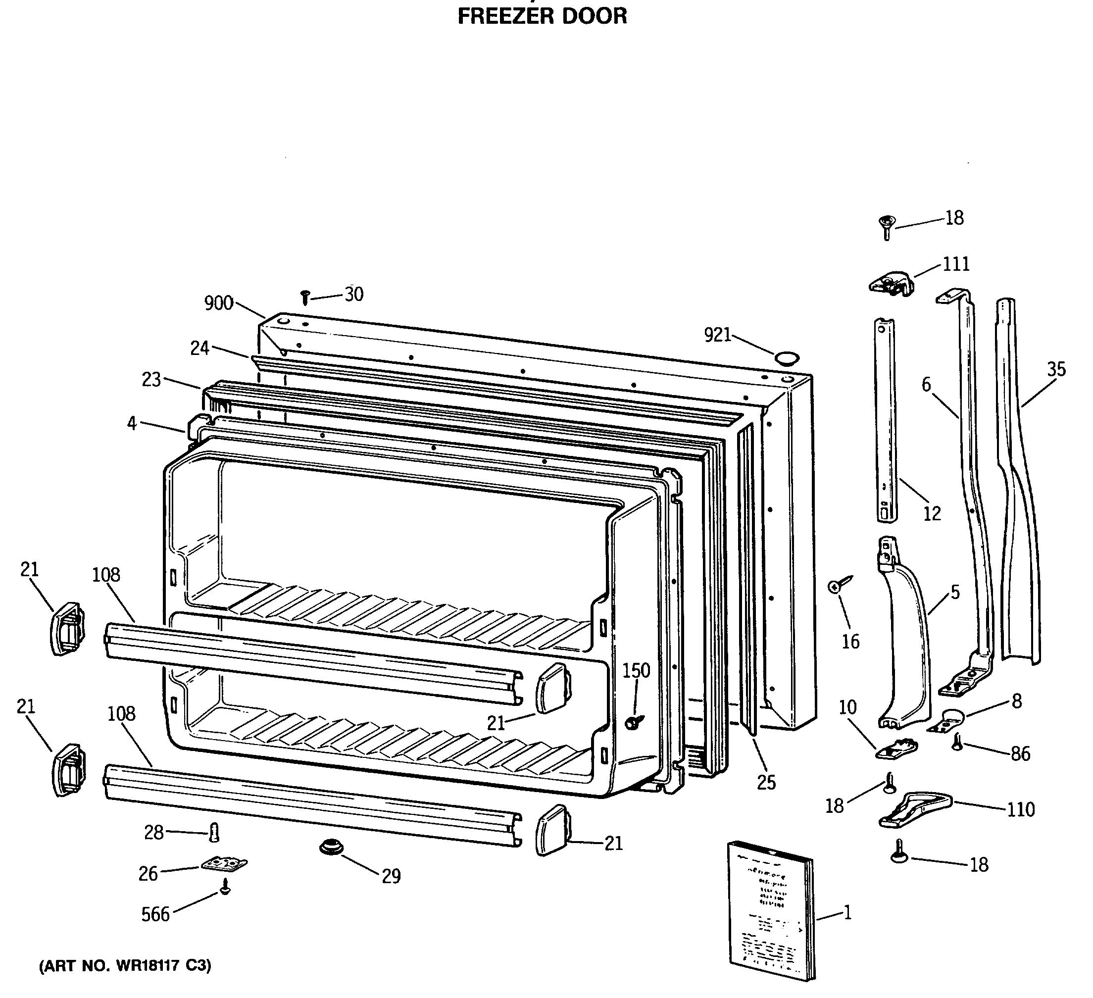 FREEZER DOOR