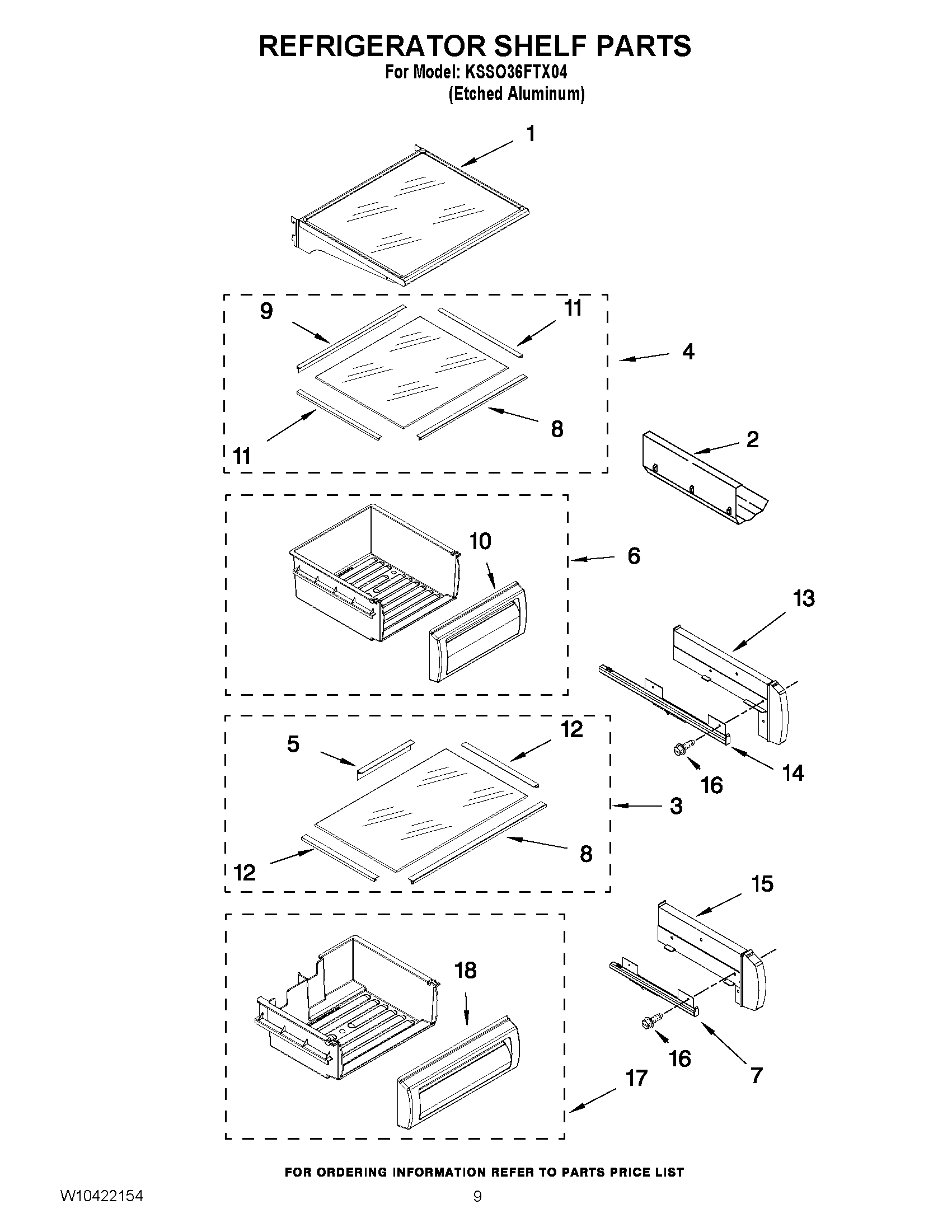 07 - REFRIGERATOR SHELF PARTS