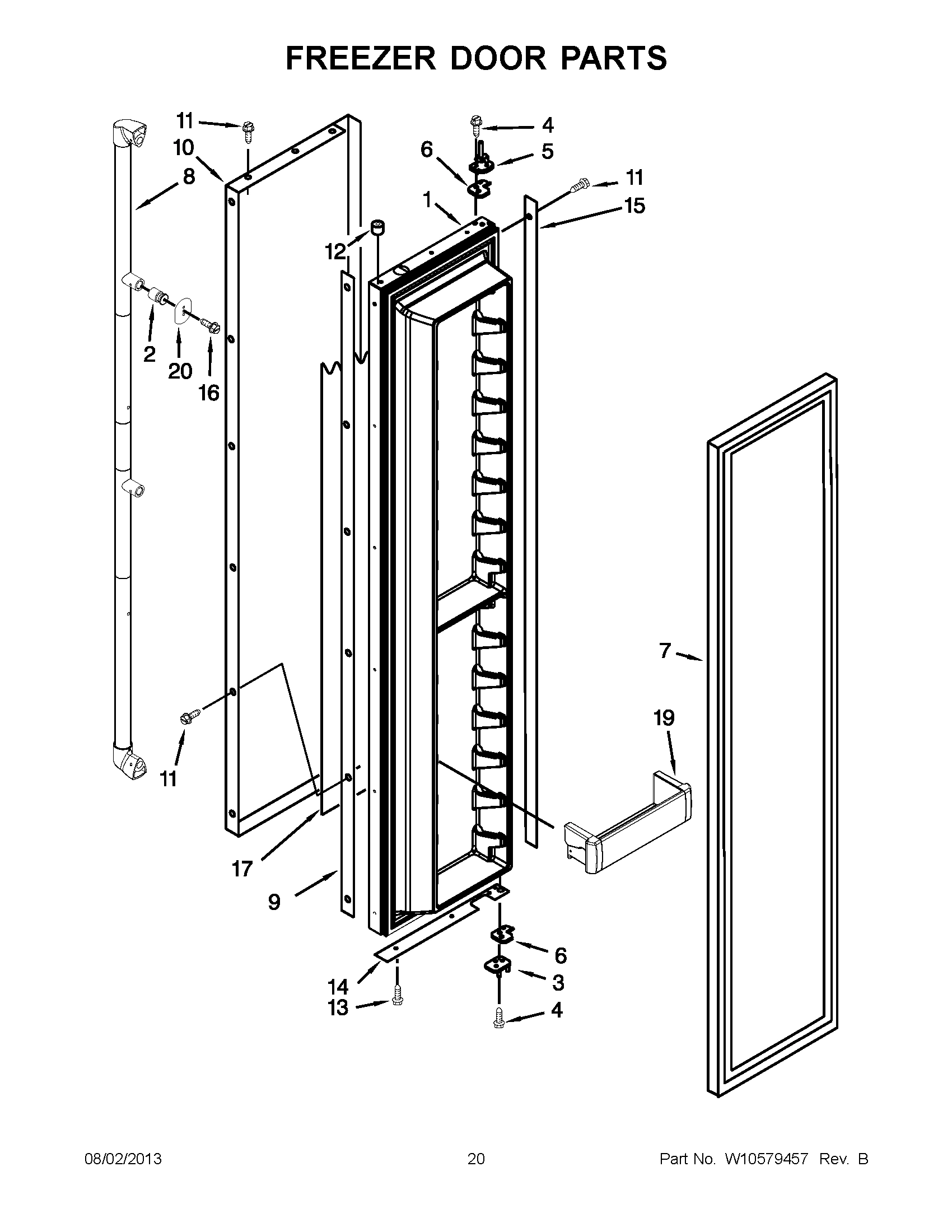 10 - FREEZER DOOR PARTS