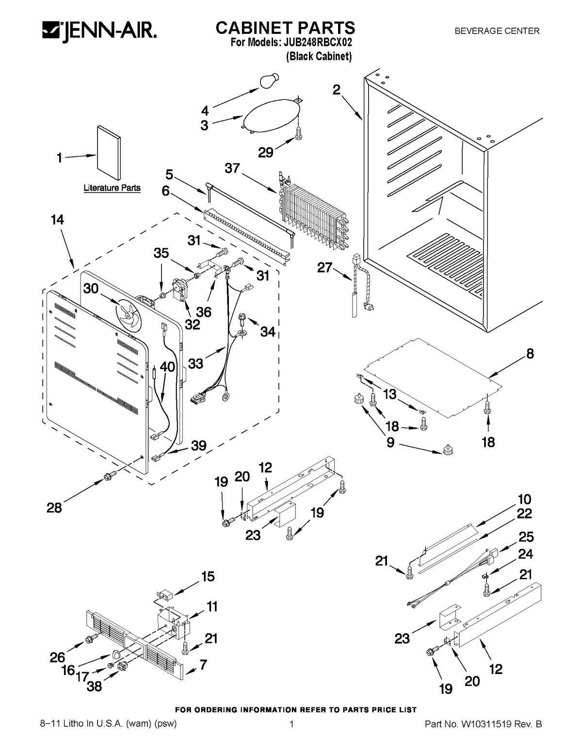 01 - CABINET PARTS
