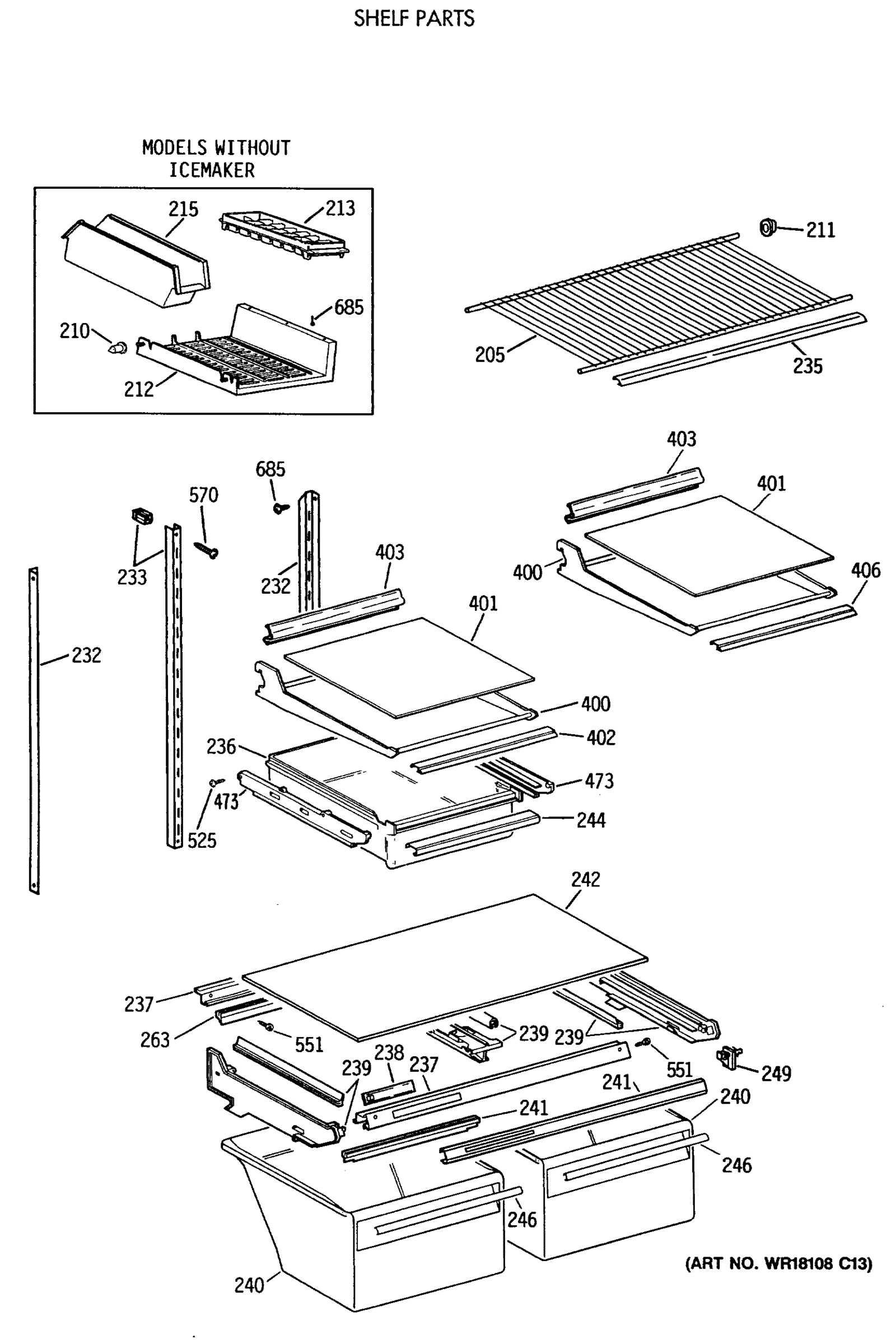 SHELF PARTS