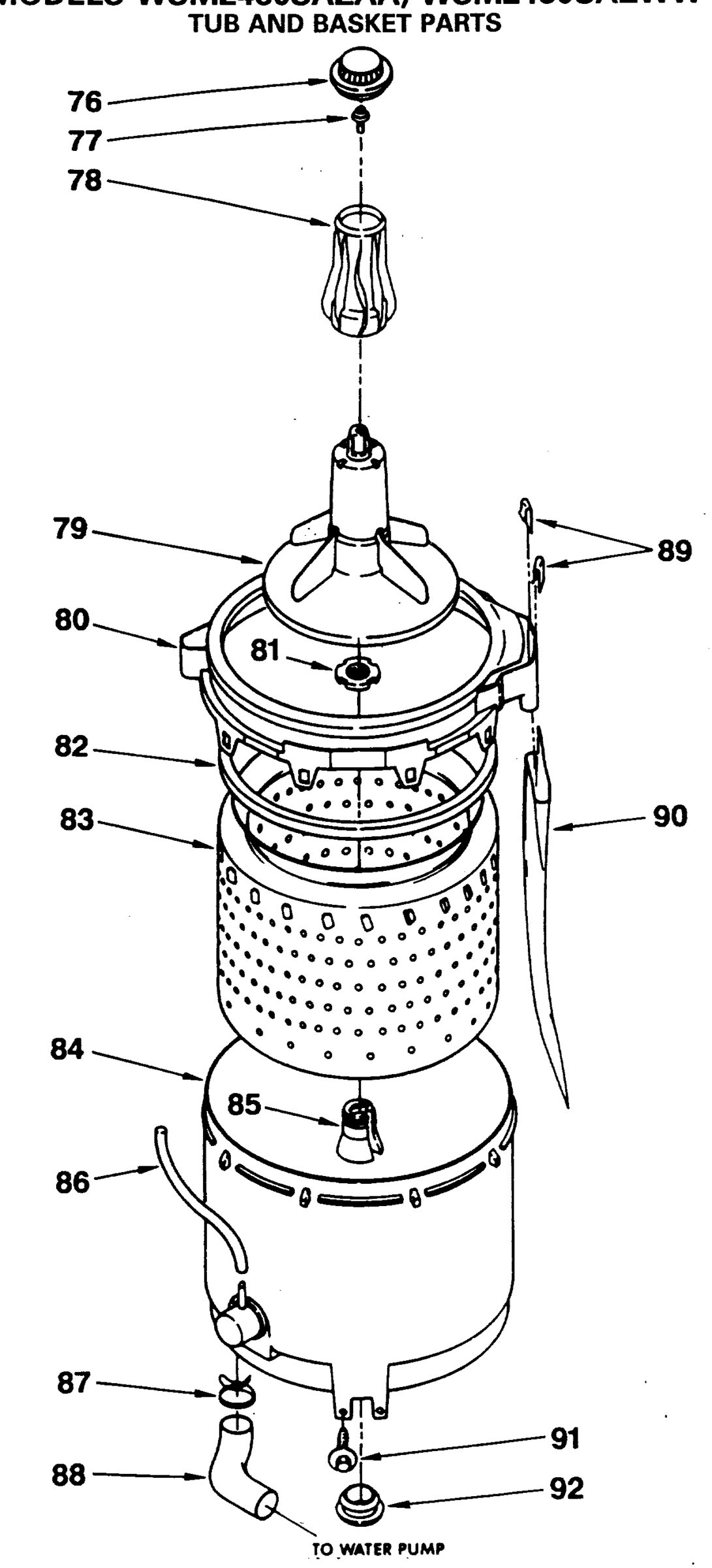 TUB AND BASKET PARTS