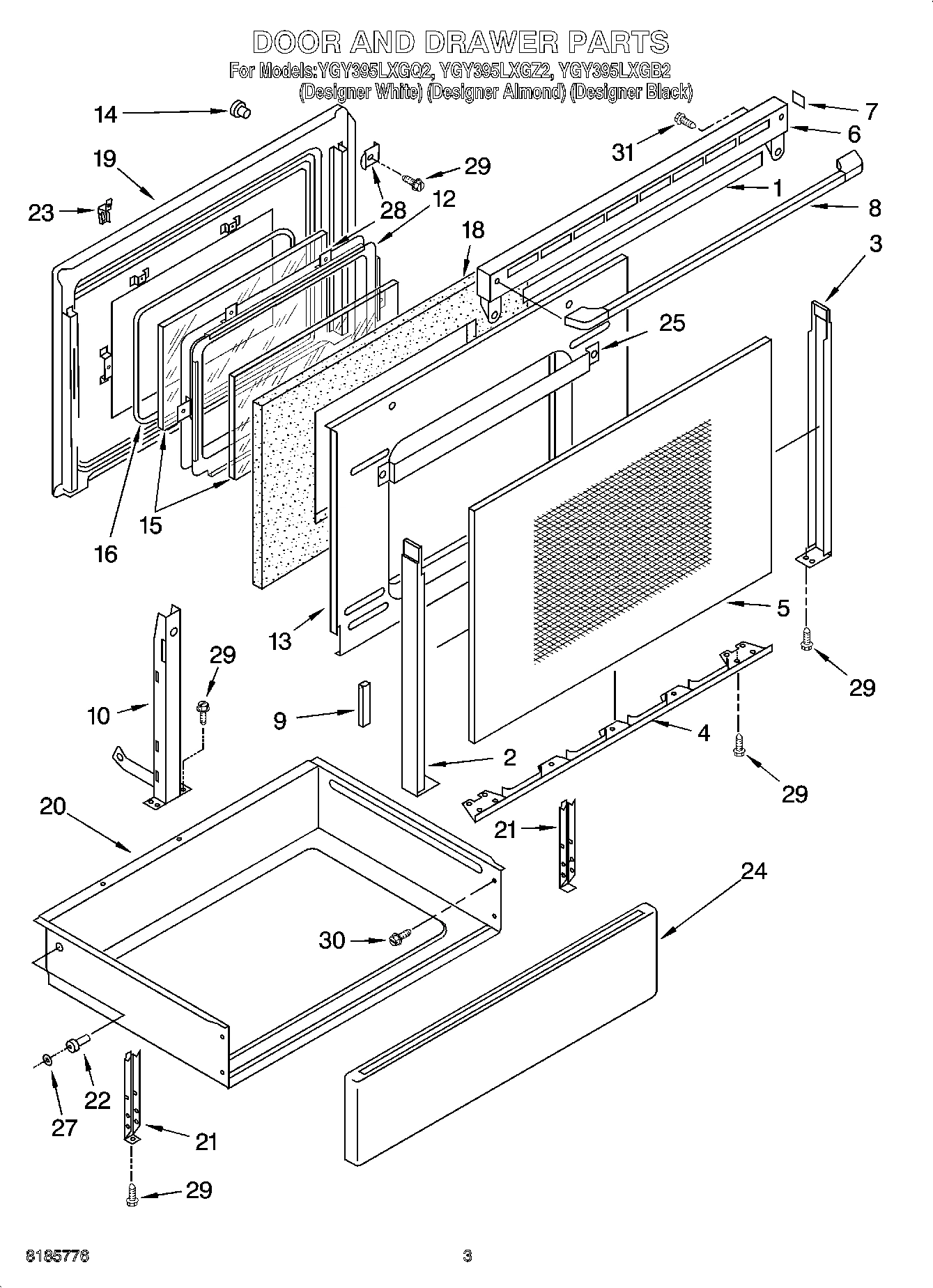 03 - DOOR AND DRAWER PARTS