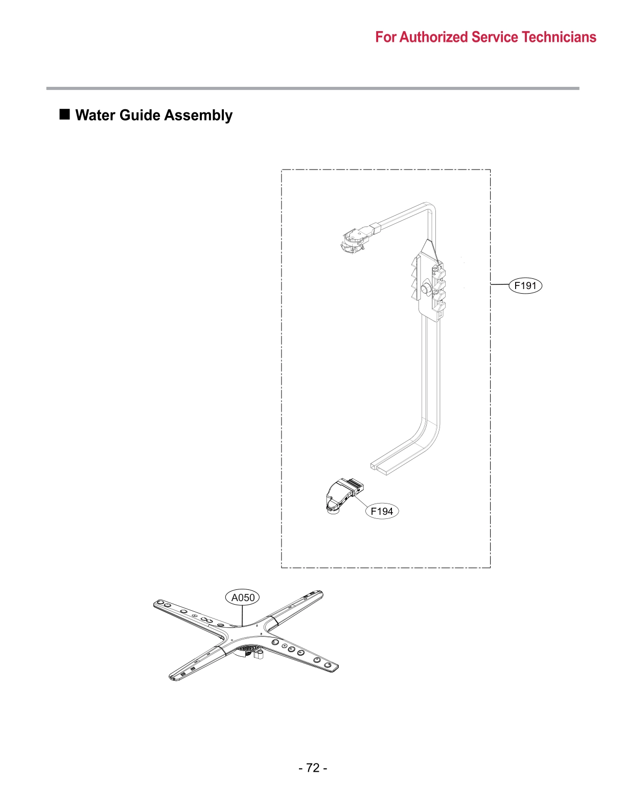 WATER GUIDE ASSEMBLY